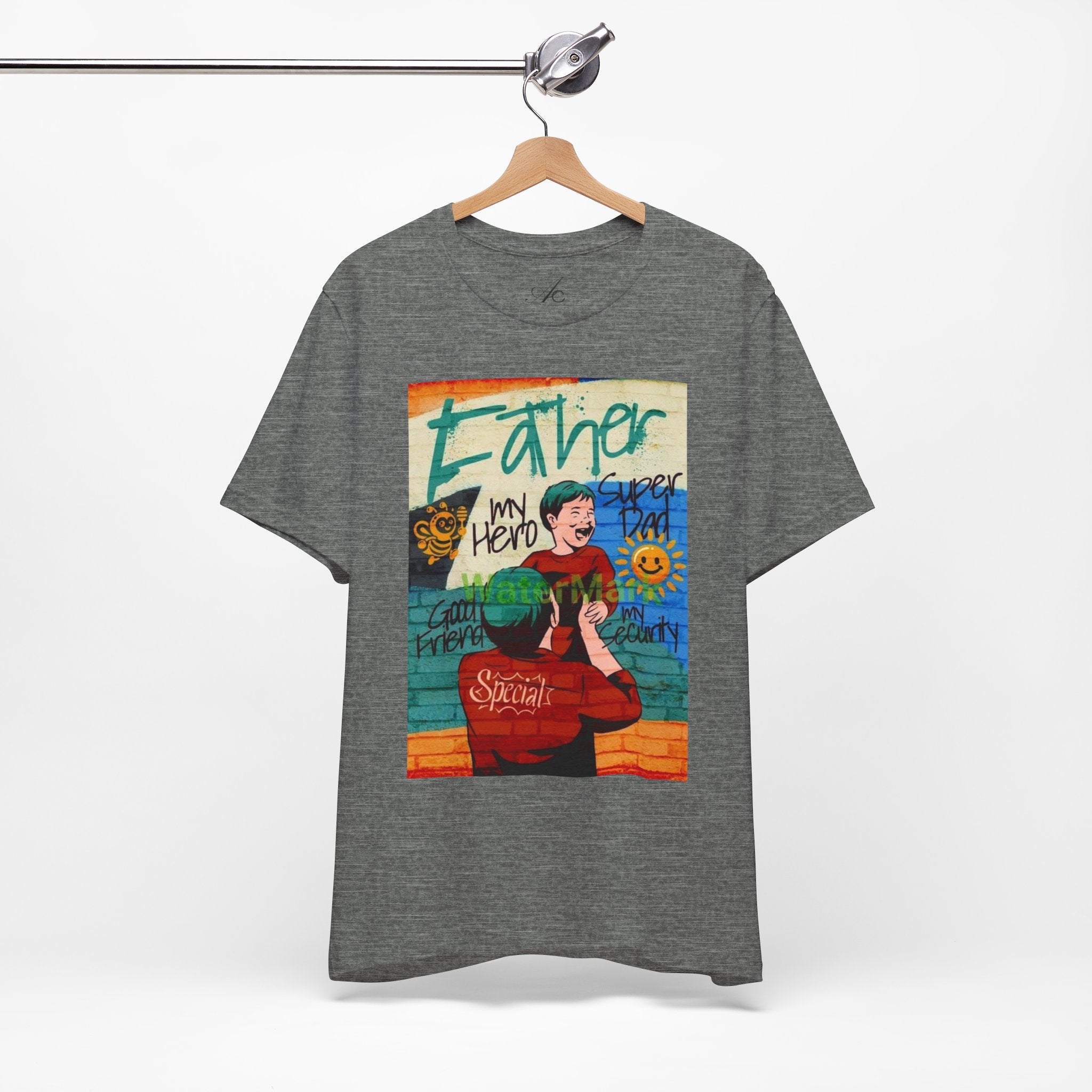 Fathers Day Hero Tee, Unisex TShirt, Gift for Dad, Super Dad Shirt, Fathers Day Present, Casual Style - Metamorphosis Creations