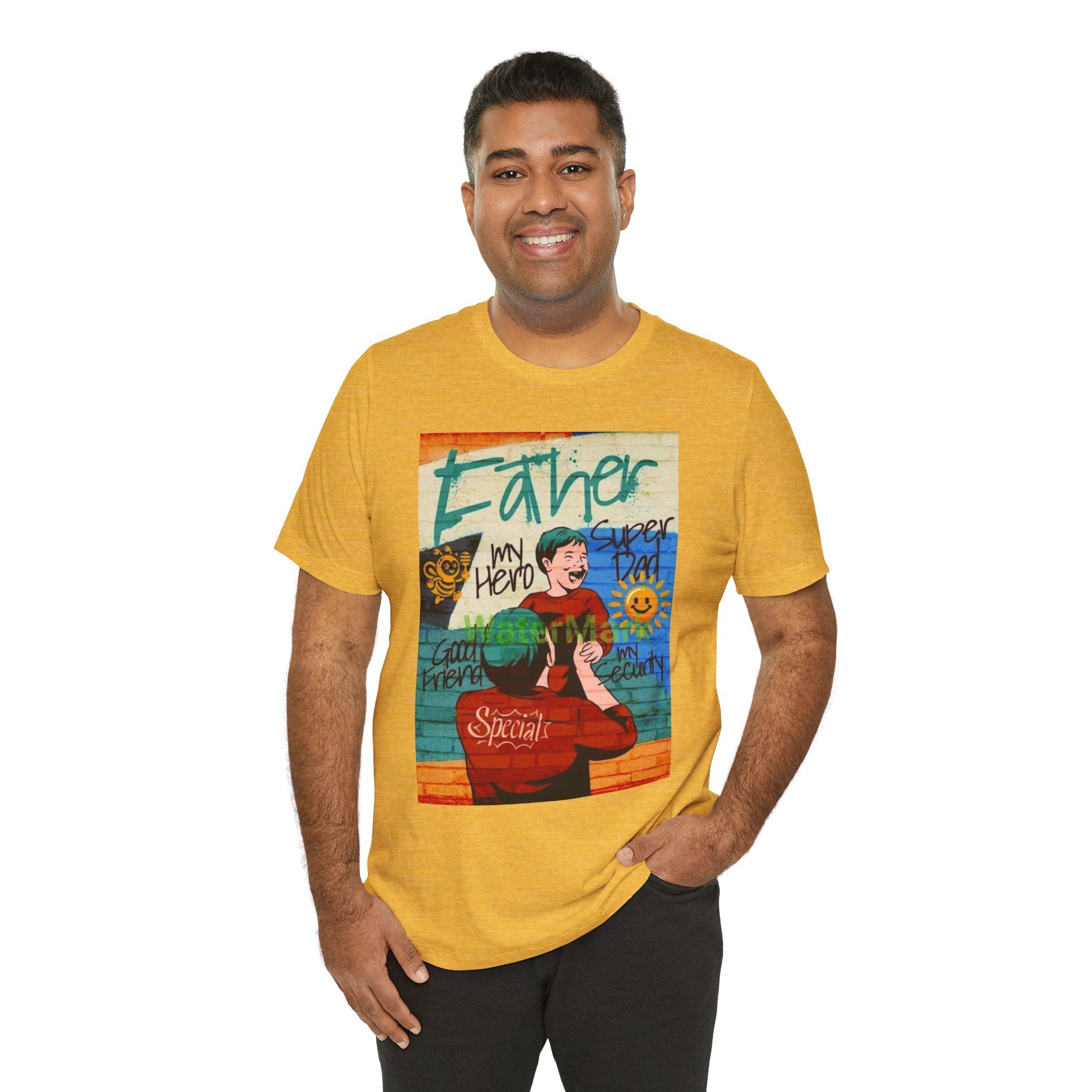 Fathers Day Hero Tee, Unisex TShirt, Gift for Dad, Super Dad Shirt, Fathers Day Present, Casual Style - Metamorphosis Creations
