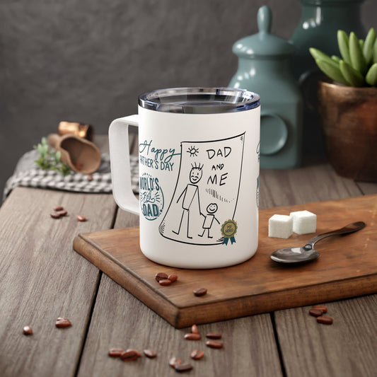 Father's Day Mug Gift for Dad Funny Fathers Mug Insulated Coffee Mug, 10oz - Metamorphosis Creations