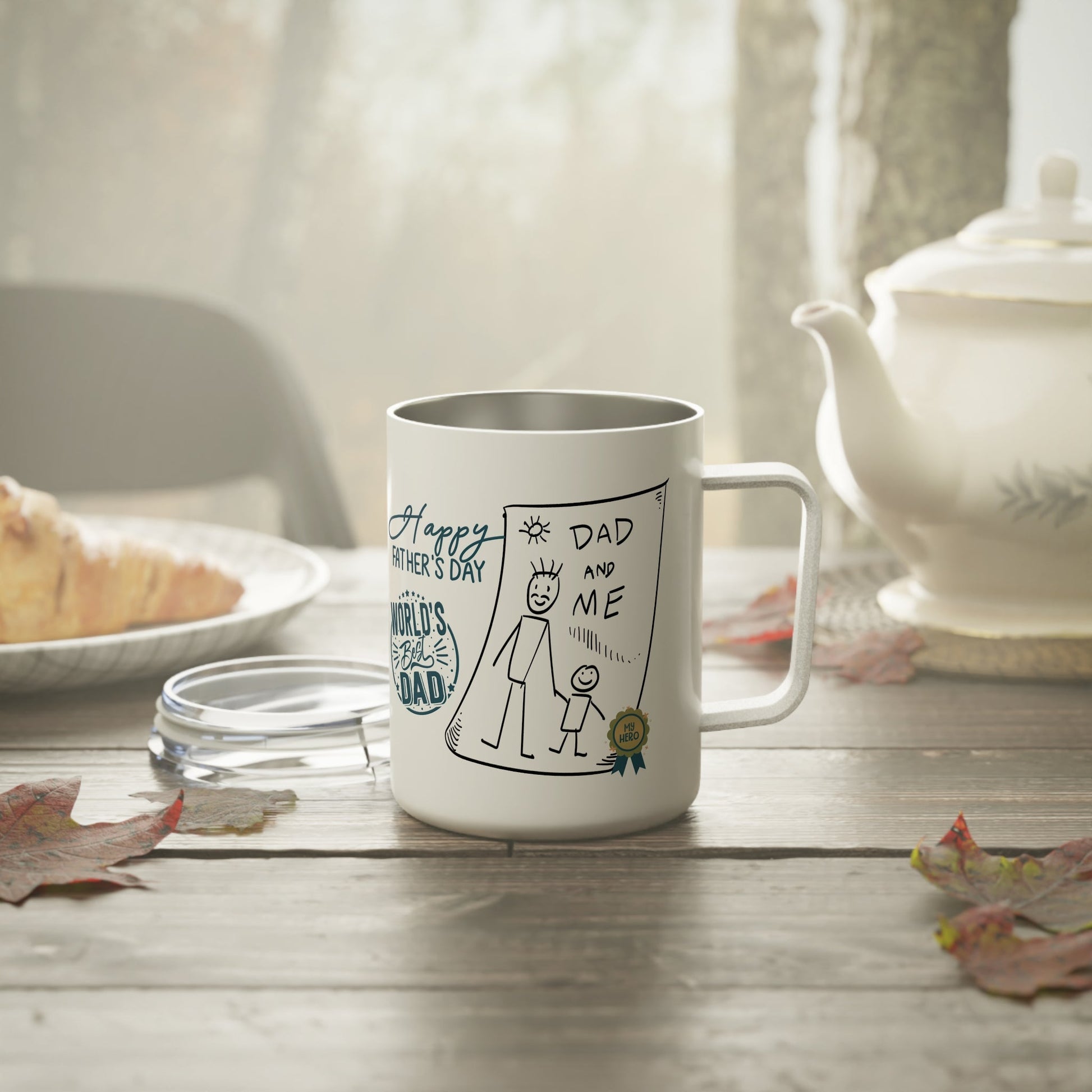 Father's Day Mug Gift for Dad Funny Fathers Mug Insulated Coffee Mug, 10oz - Metamorphosis Creations