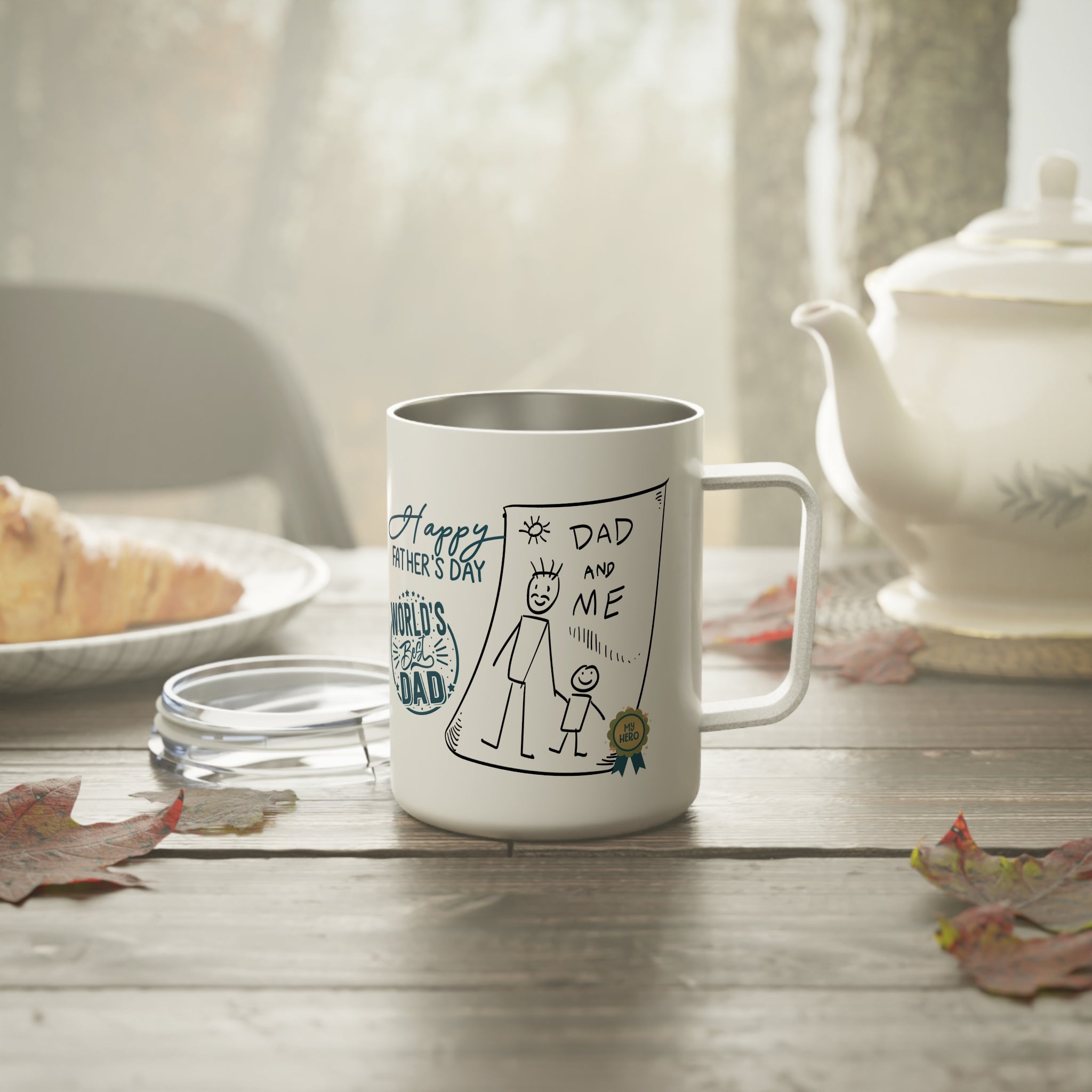 Father's Day Mug Gift for Dad Funny Fathers Mug Insulated Coffee Mug, 10oz - Metamorphosis Creations