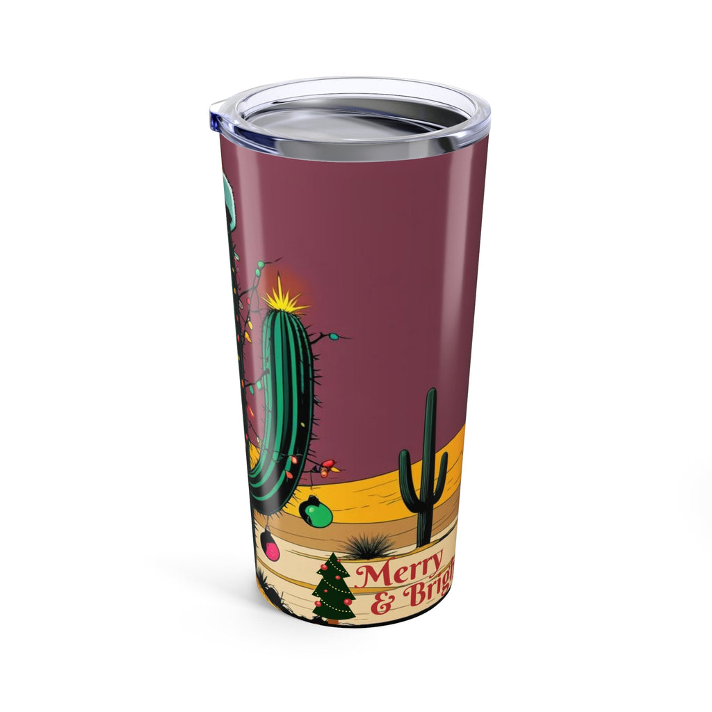 Festive Cactus Tumbler | Holiday Drinkware | Cactus Christmas Mug | Cute Party Cup | Gifts for Nature Lovers - Metamorphosis Creations