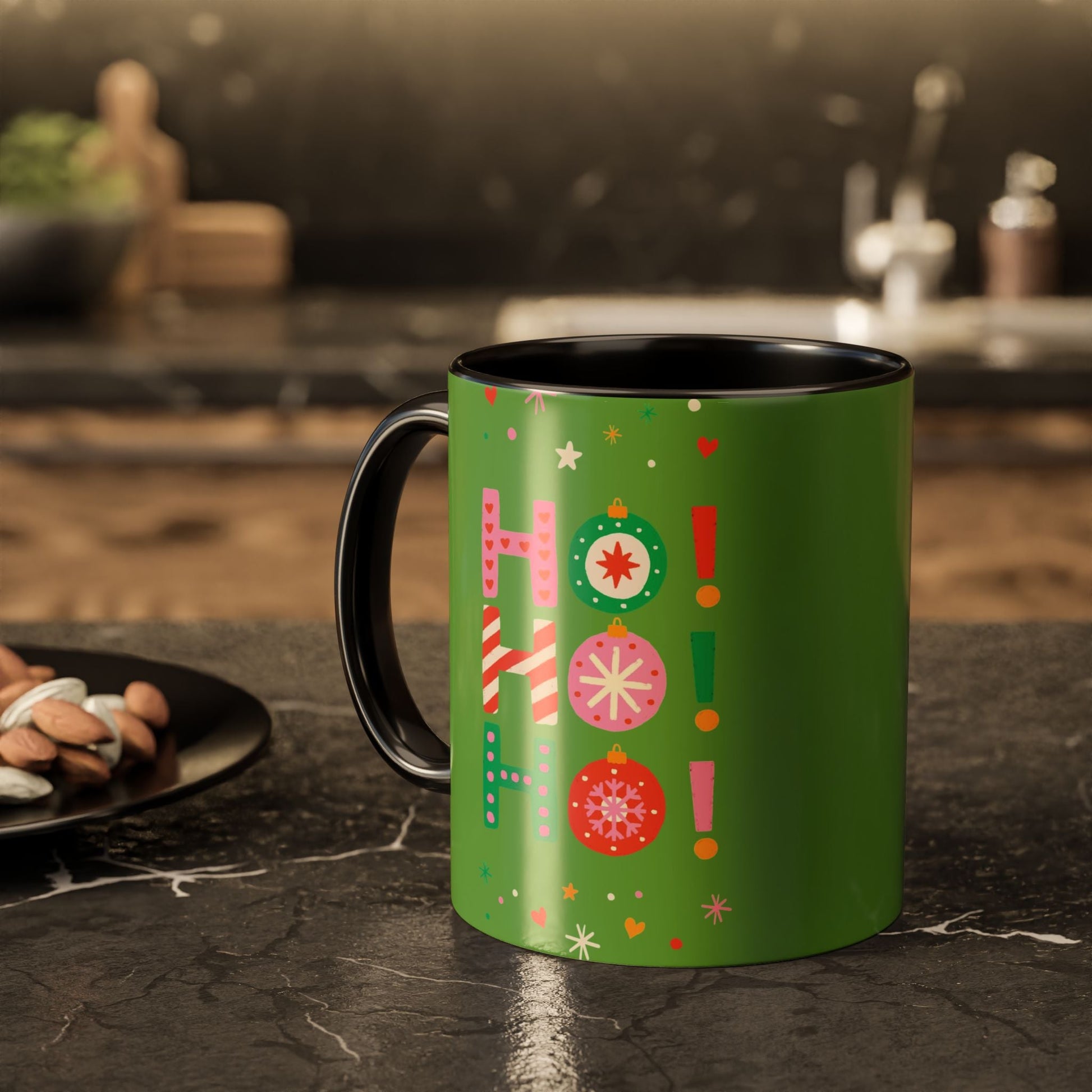 Festive Holiday Mug - Perfect for Christmas, Gift for Coffee Lovers & Cheerful Decor, Ho Ho Ho Design, 11oz & 15oz - Metamorphosis Creations