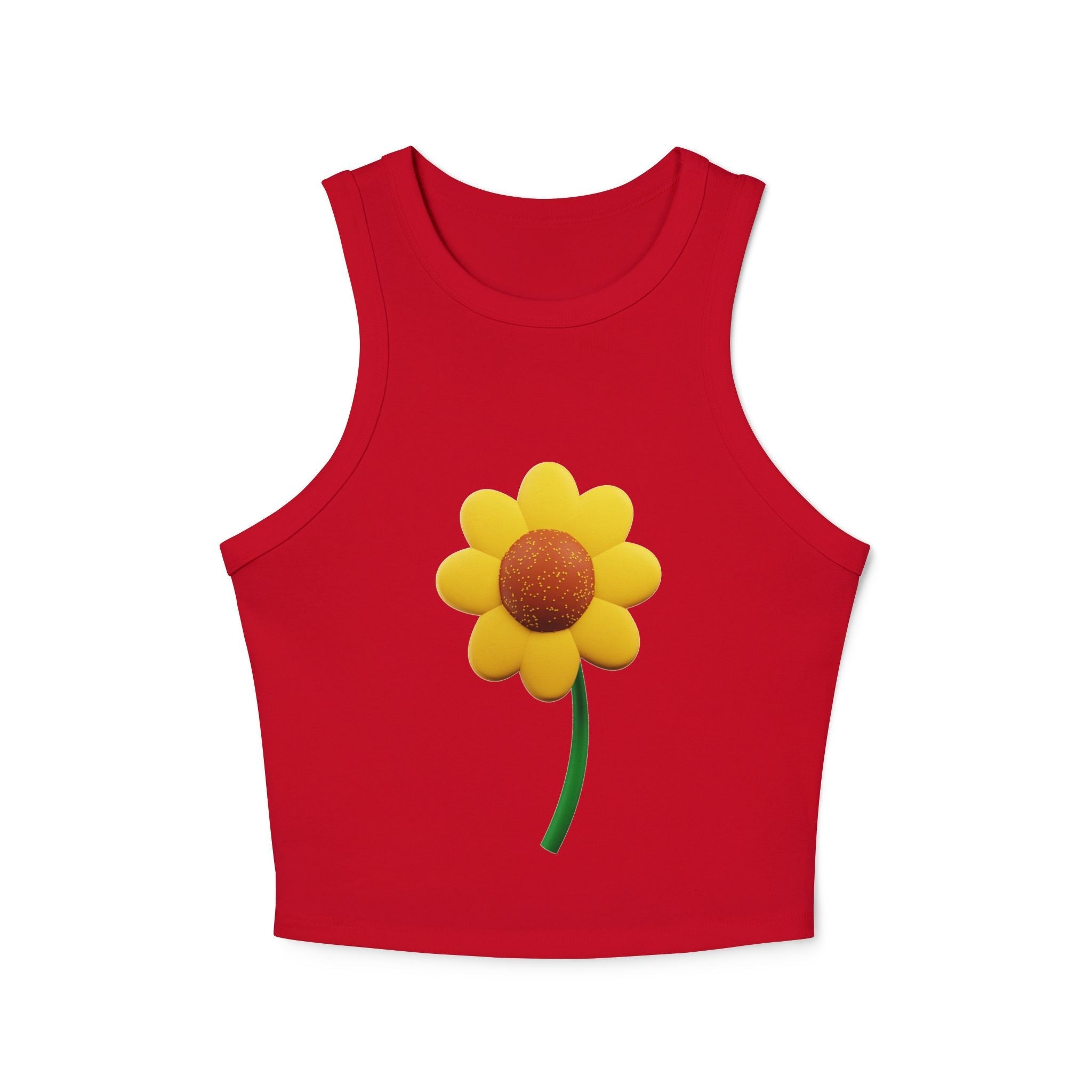 Floral Racer Tank Top Summer Top Women’s Flower Shirt Festival Outfit Top Boho - Metamorphosis Creations