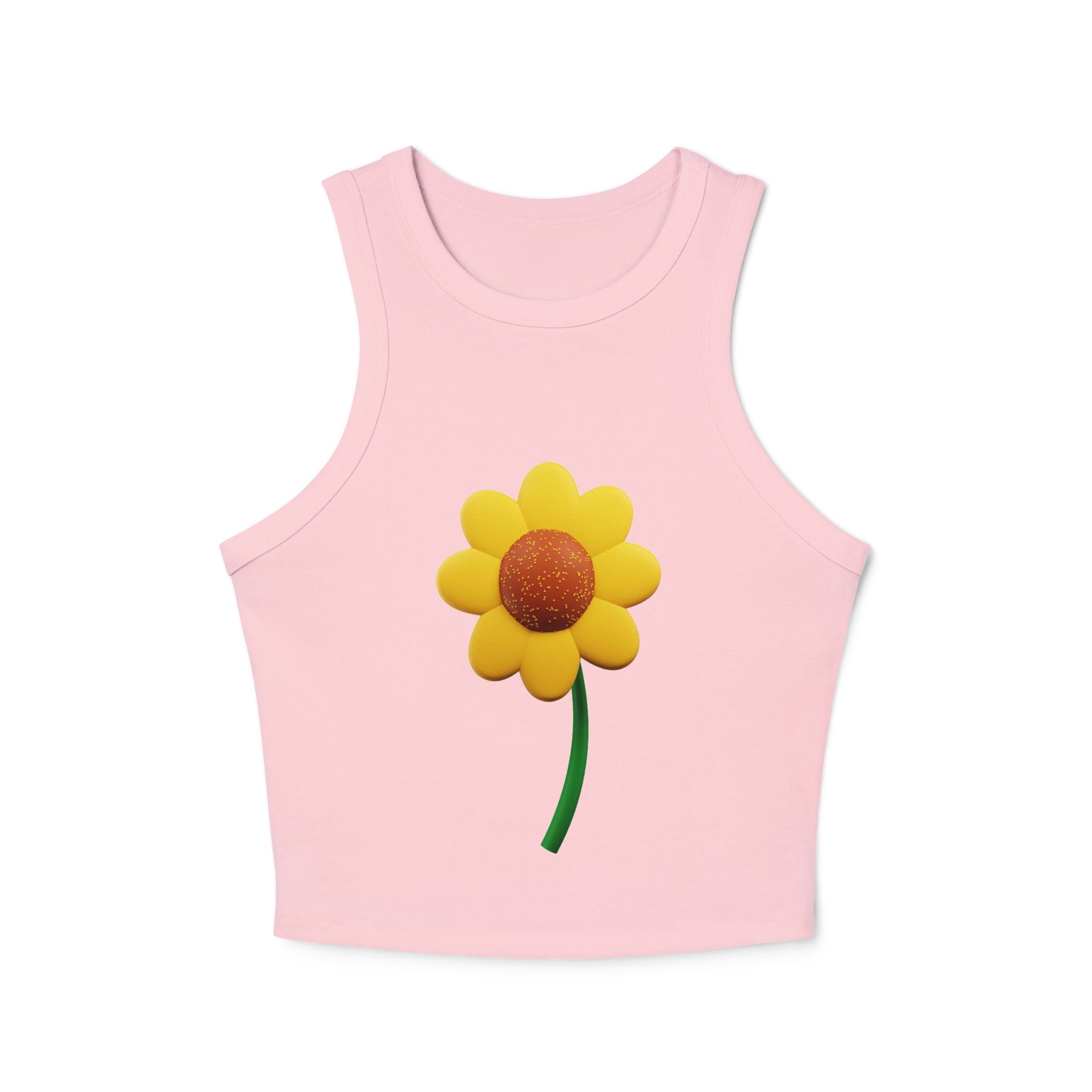 Floral Racer Tank Top Summer Top Women’s Flower Shirt Festival Outfit Top Boho - Metamorphosis Creations