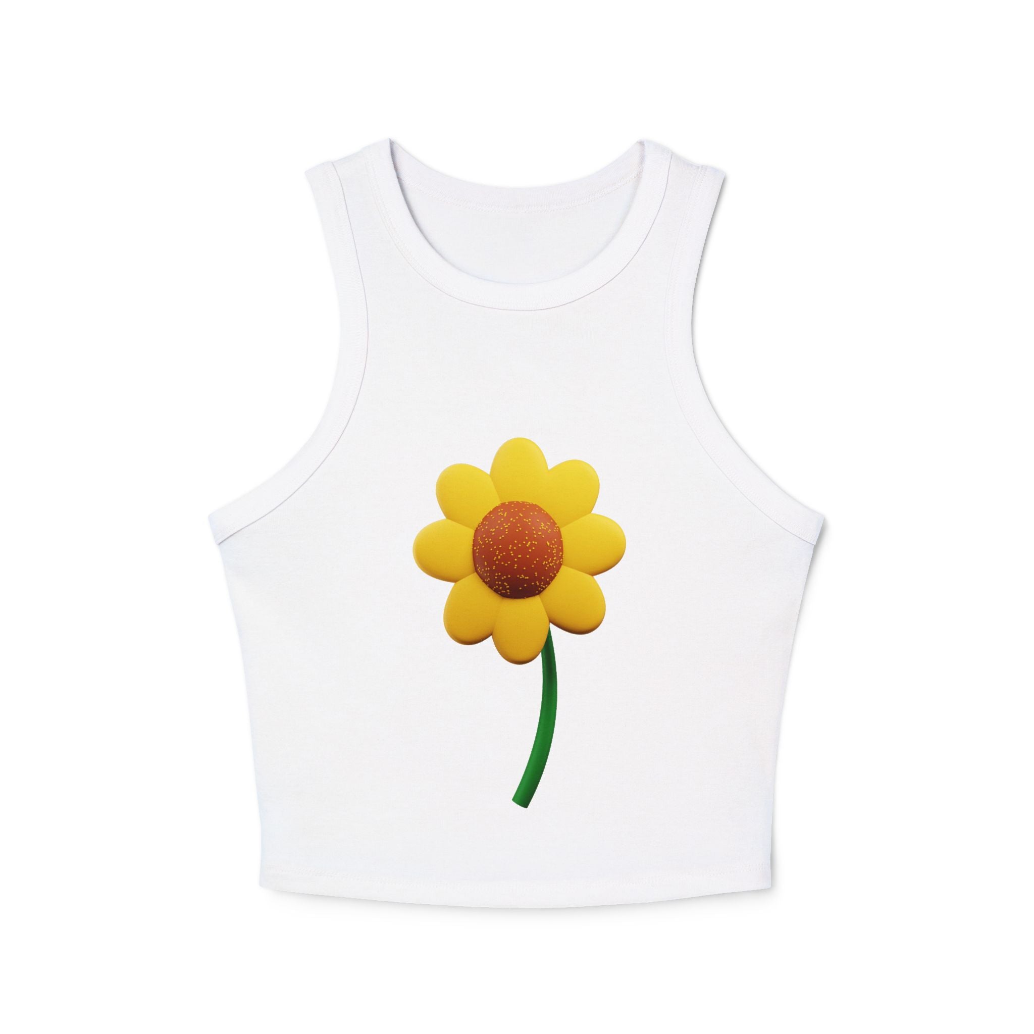 Floral Racer Tank Top Summer Top Women’s Flower Shirt Festival Outfit Top Boho - Metamorphosis Creations