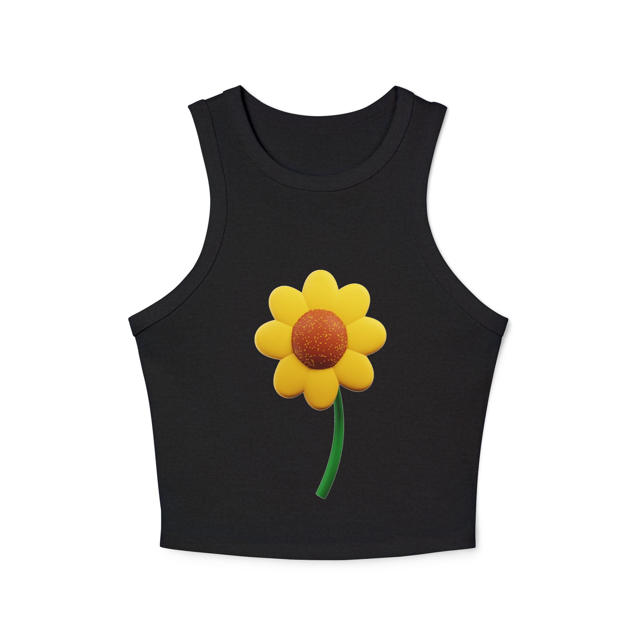 Floral Racer Tank Top Summer Top Women’s Flower Shirt Festival Outfit Top Boho - Metamorphosis Creations