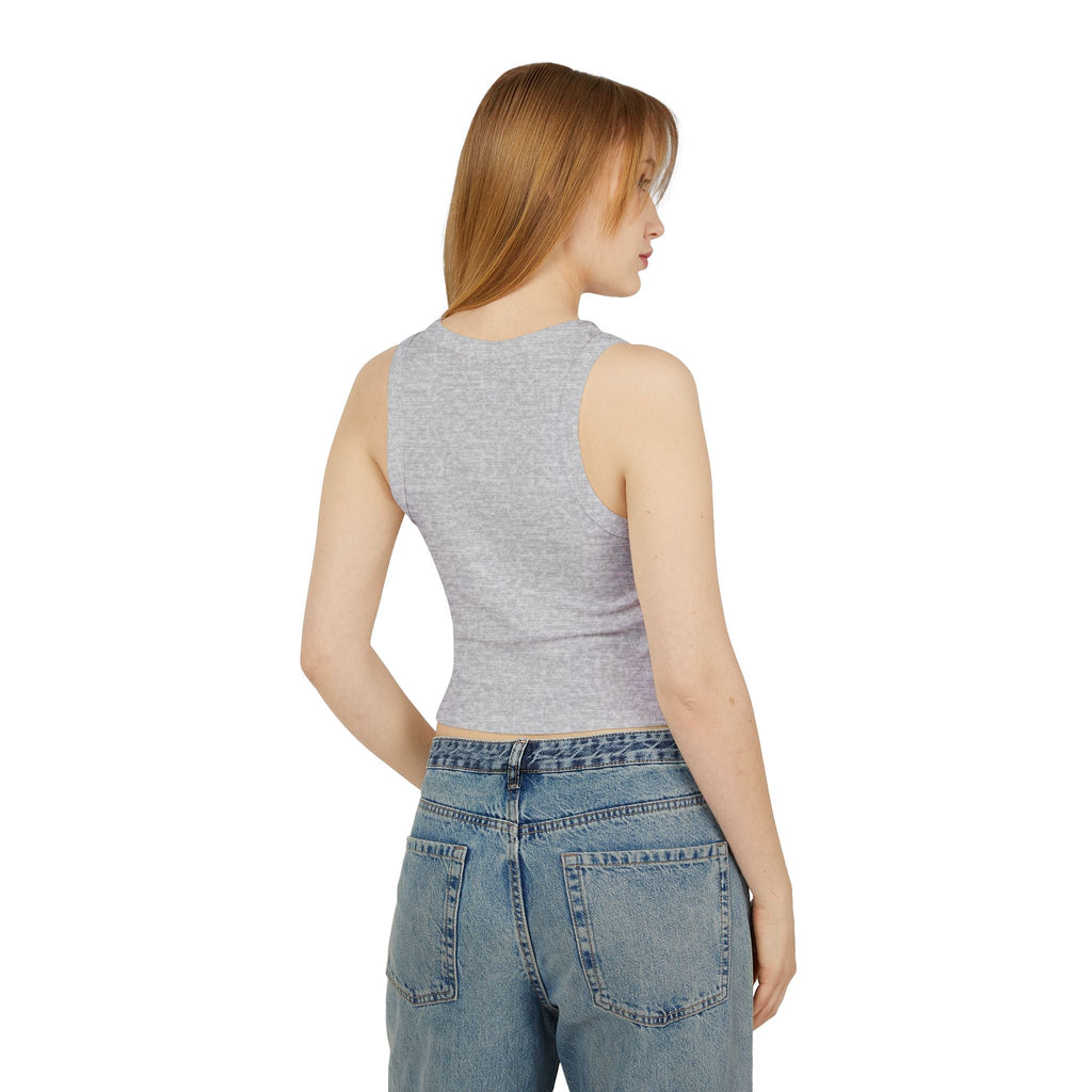 Floral Racer Tank Top Summer Top Women’s Flower Shirt Festival Outfit Top Boho - Metamorphosis Creations