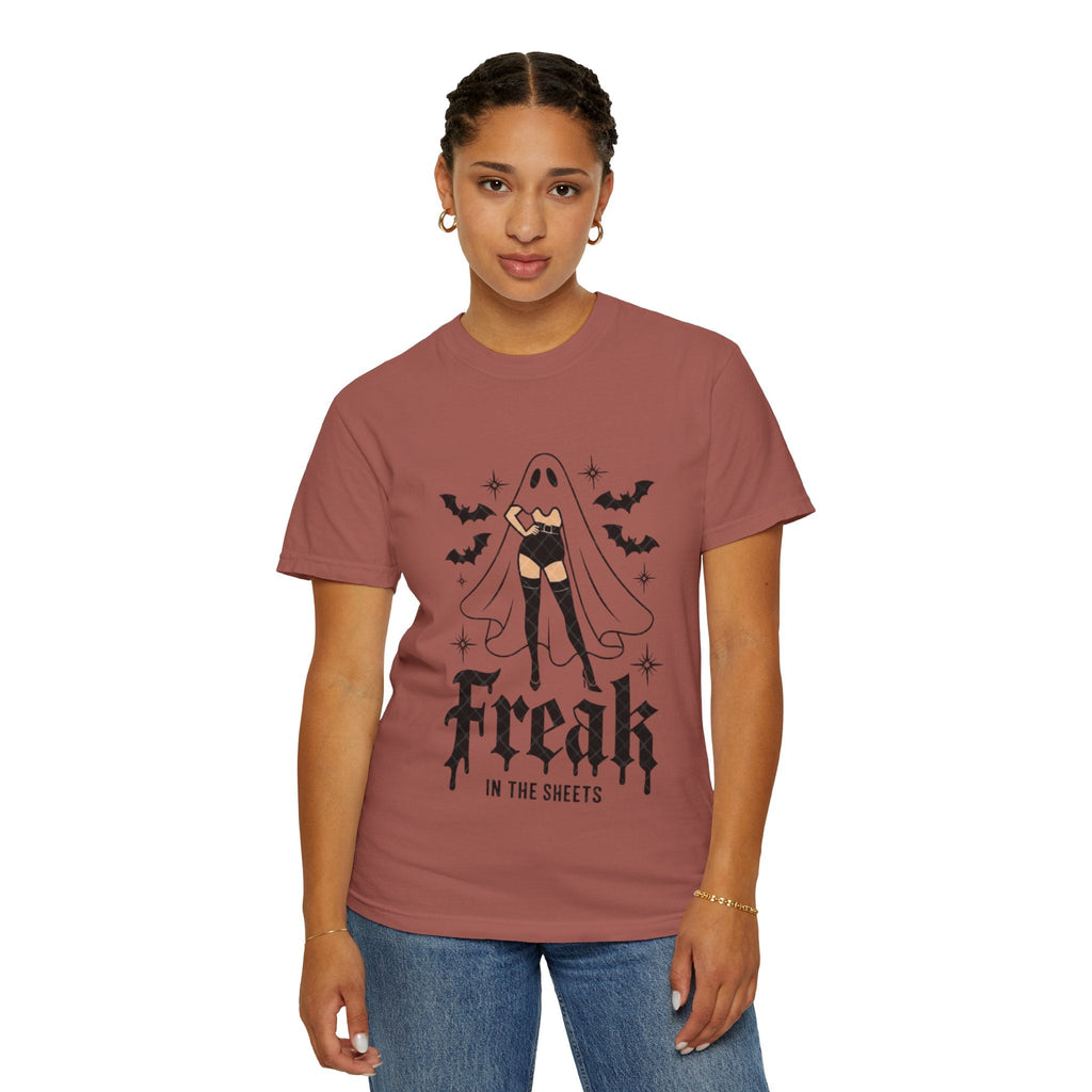 Freaky Halloween Unisex T-Shirt | Spooky Vibes, Ghost Design, Fall Fashion, Halloween Party, Gift for Her - Metamorphosis Creations