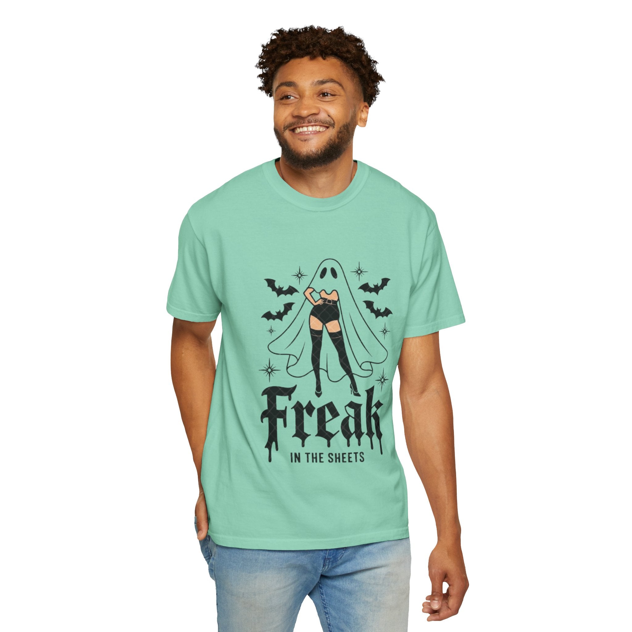 Freaky Halloween Unisex T-Shirt | Spooky Vibes, Ghost Design, Fall Fashion, Halloween Party, Gift for Her - Metamorphosis Creations