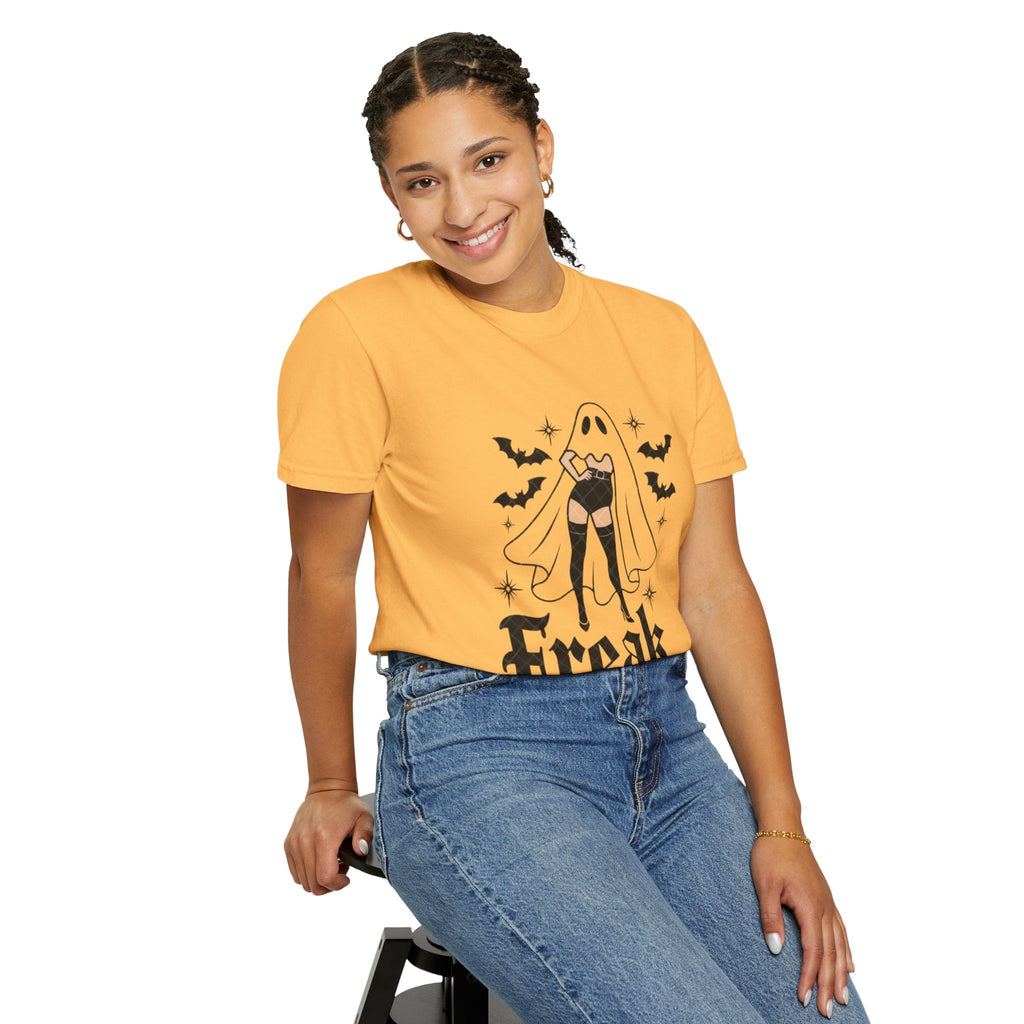 Freaky Halloween Unisex T-Shirt | Spooky Vibes, Ghost Design, Fall Fashion, Halloween Party, Gift for Her - Metamorphosis Creations