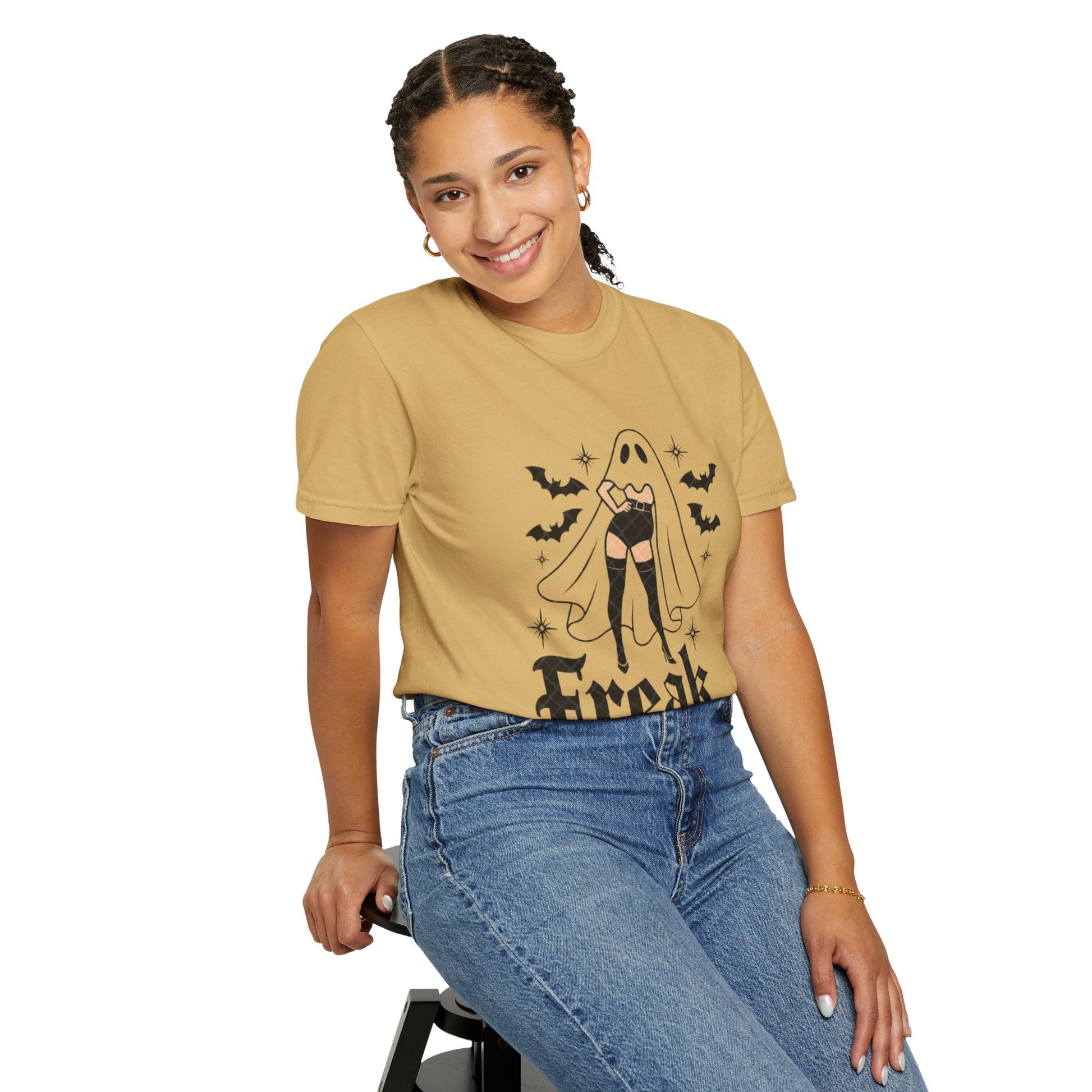Freaky Halloween Unisex T-Shirt | Spooky Vibes, Ghost Design, Fall Fashion, Halloween Party, Gift for Her - Metamorphosis Creations