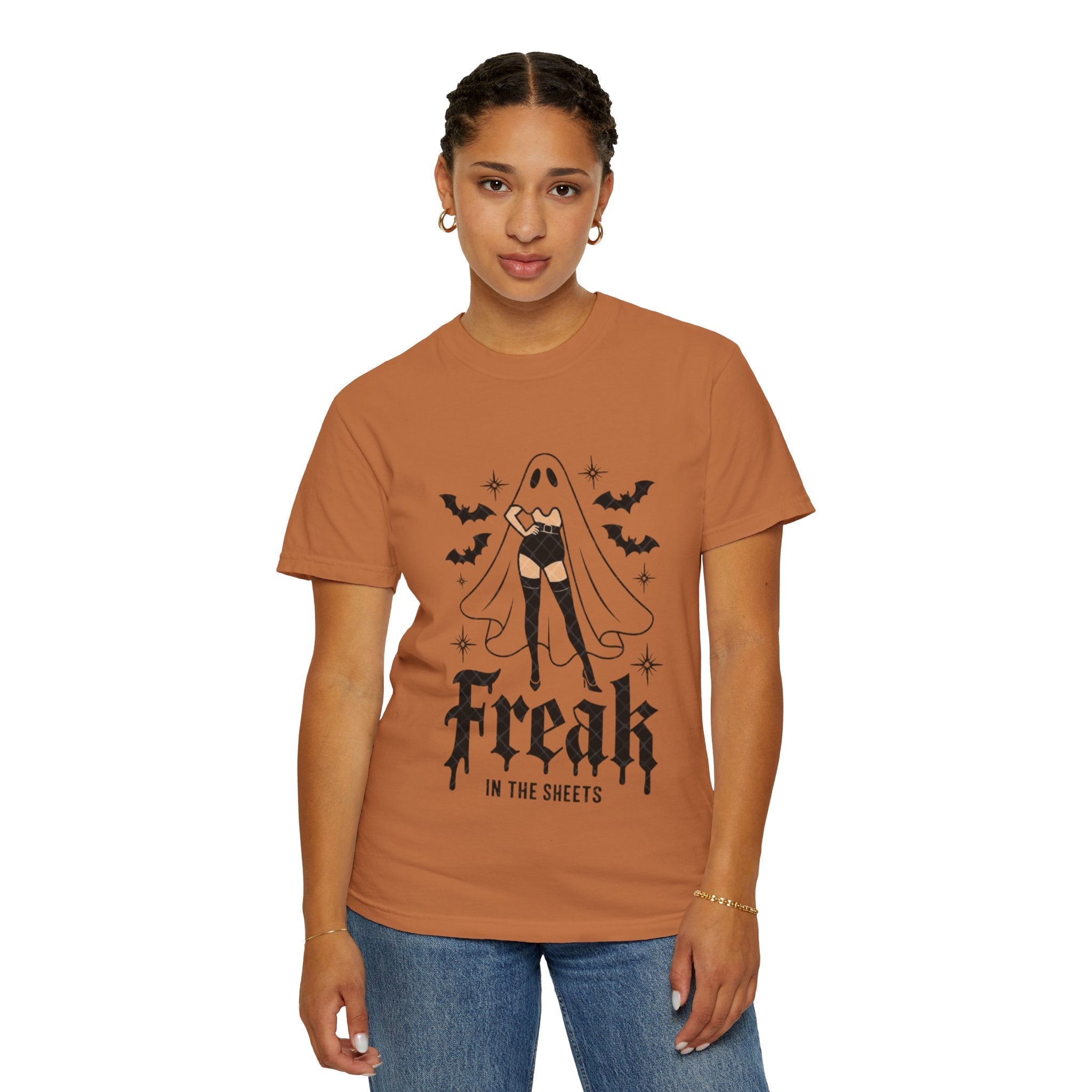 Freaky Halloween Unisex T-Shirt | Spooky Vibes, Ghost Design, Fall Fashion, Halloween Party, Gift for Her - Metamorphosis Creations