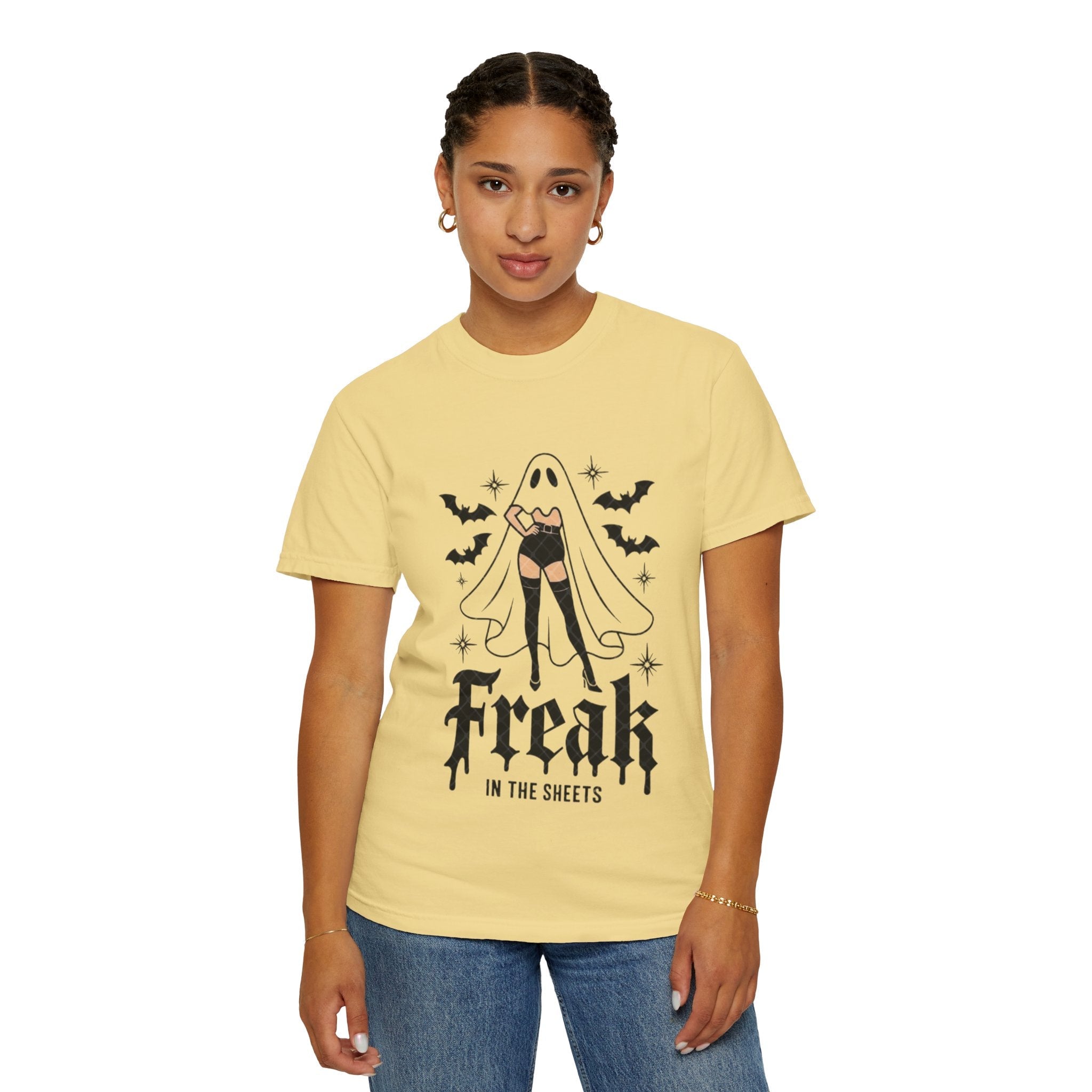 Freaky Halloween Unisex T-Shirt | Spooky Vibes, Ghost Design, Fall Fashion, Halloween Party, Gift for Her - Metamorphosis Creations