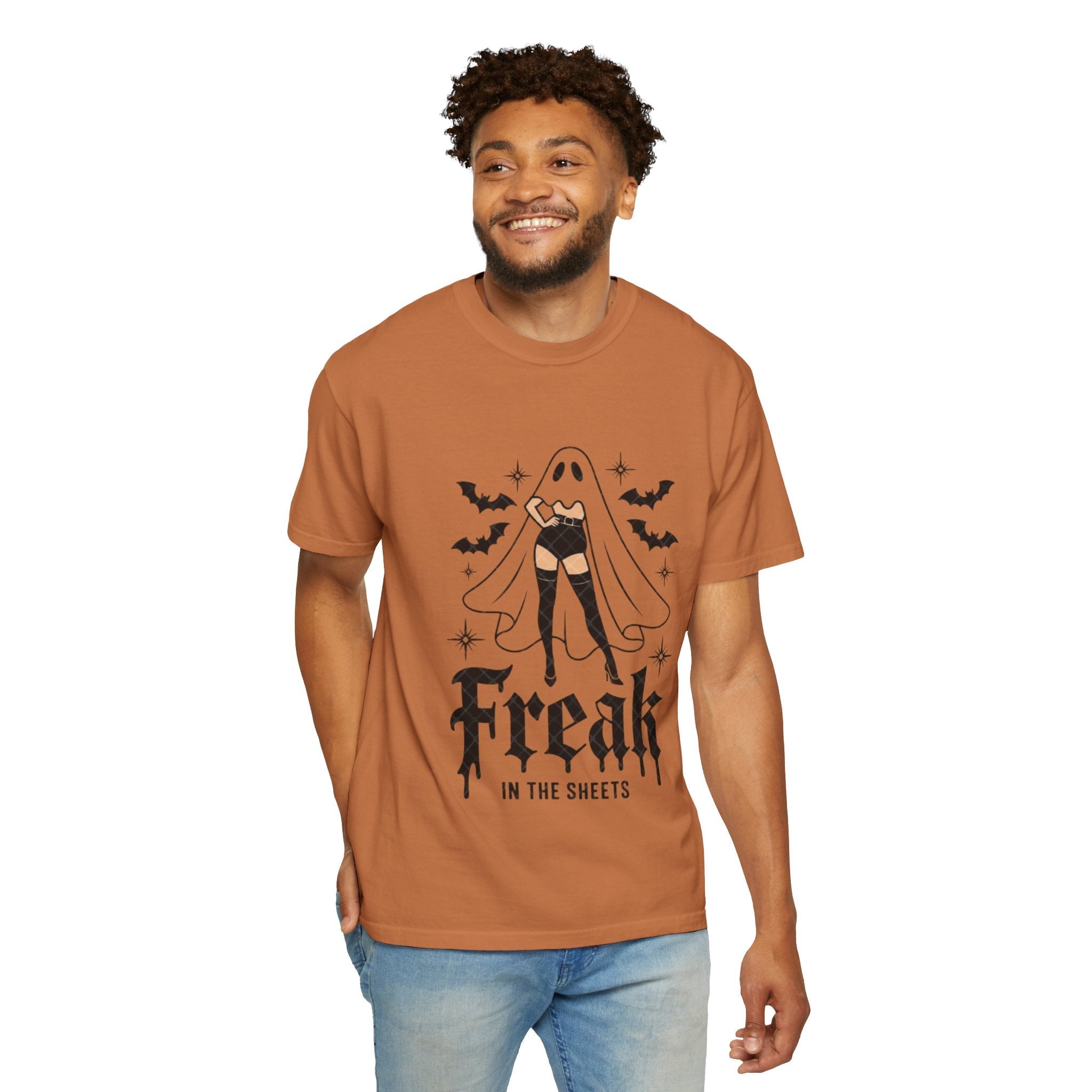 Freaky Halloween Unisex T-Shirt | Spooky Vibes, Ghost Design, Fall Fashion, Halloween Party, Gift for Her - Metamorphosis Creations