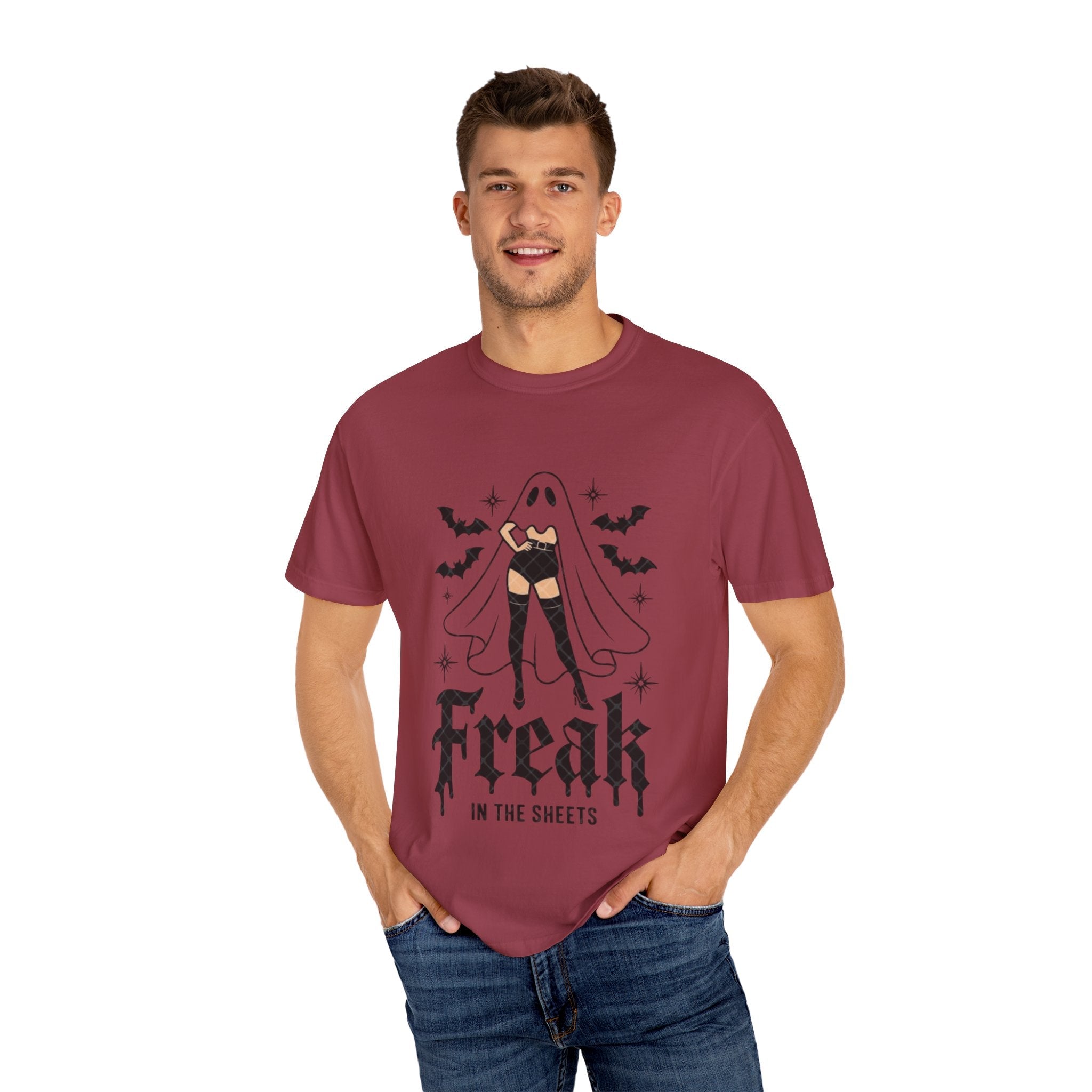 Freaky Halloween Unisex T-Shirt | Spooky Vibes, Ghost Design, Fall Fashion, Halloween Party, Gift for Her - Metamorphosis Creations