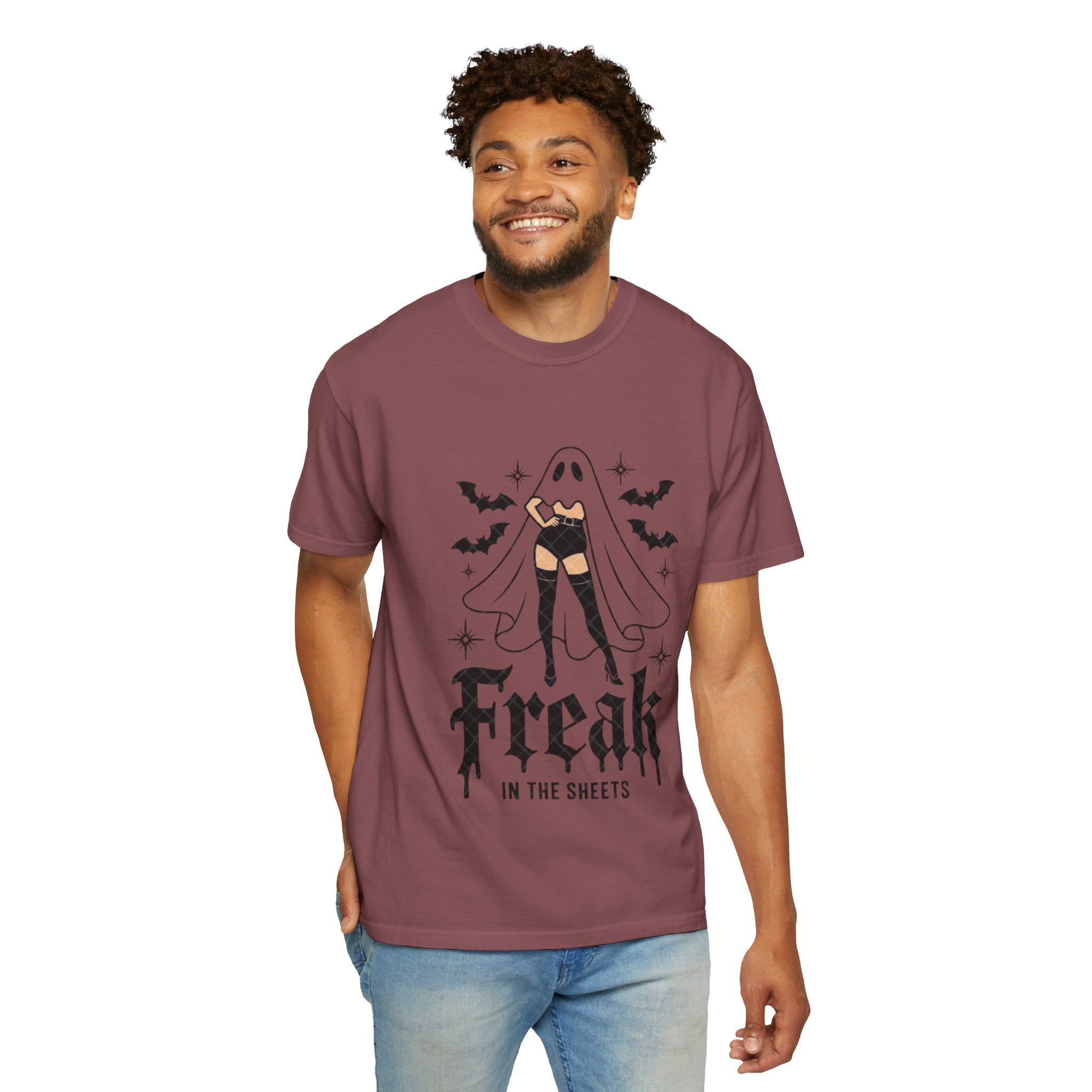 Freaky Halloween Unisex T-Shirt | Spooky Vibes, Ghost Design, Fall Fashion, Halloween Party, Gift for Her - Metamorphosis Creations