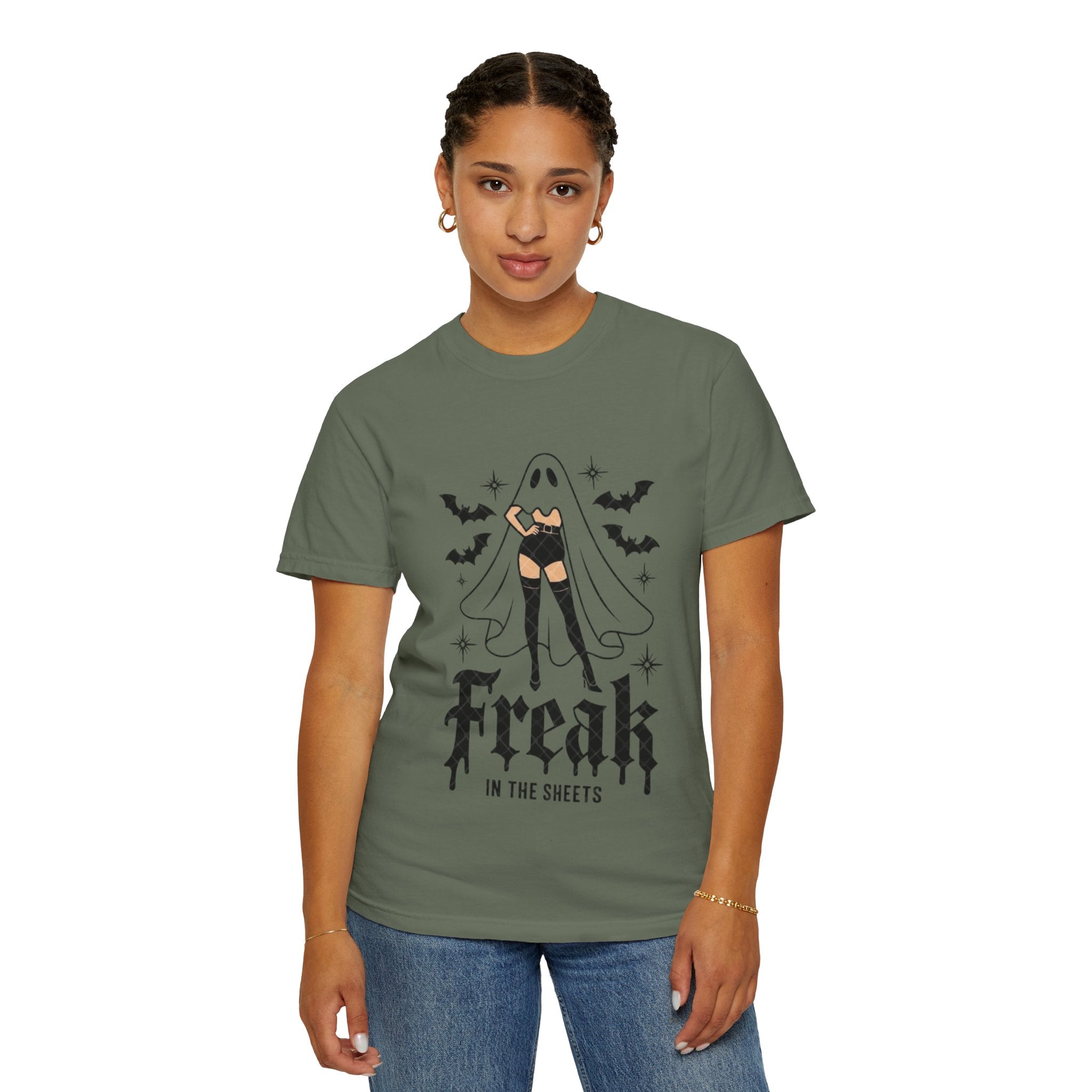 Freaky Halloween Unisex T-Shirt | Spooky Vibes, Ghost Design, Fall Fashion, Halloween Party, Gift for Her - Metamorphosis Creations