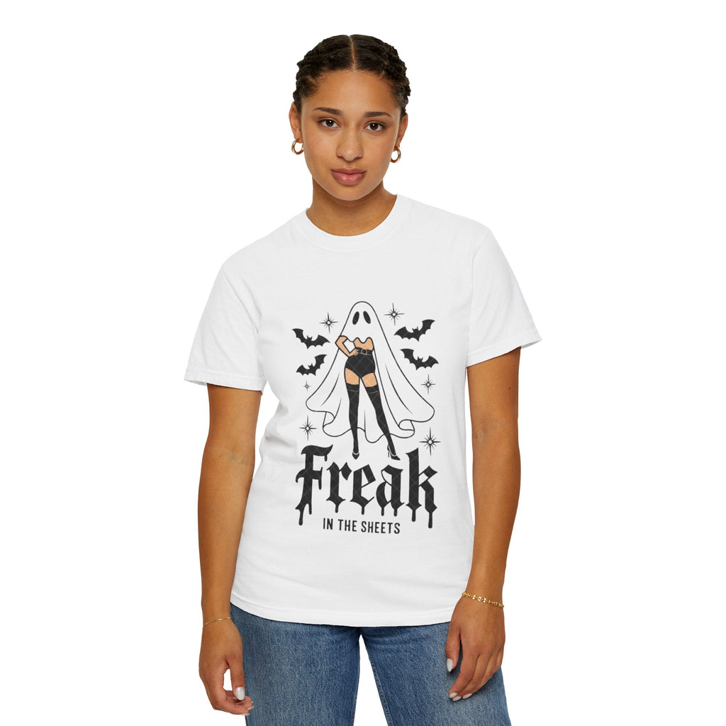 Freaky Halloween Unisex T-Shirt | Spooky Vibes, Ghost Design, Fall Fashion, Halloween Party, Gift for Her - Metamorphosis Creations