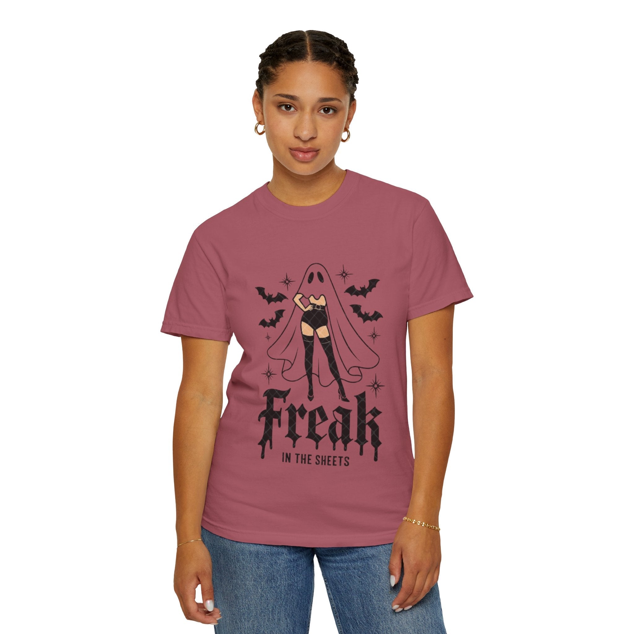 Freaky Halloween Unisex T-Shirt | Spooky Vibes, Ghost Design, Fall Fashion, Halloween Party, Gift for Her - Metamorphosis Creations