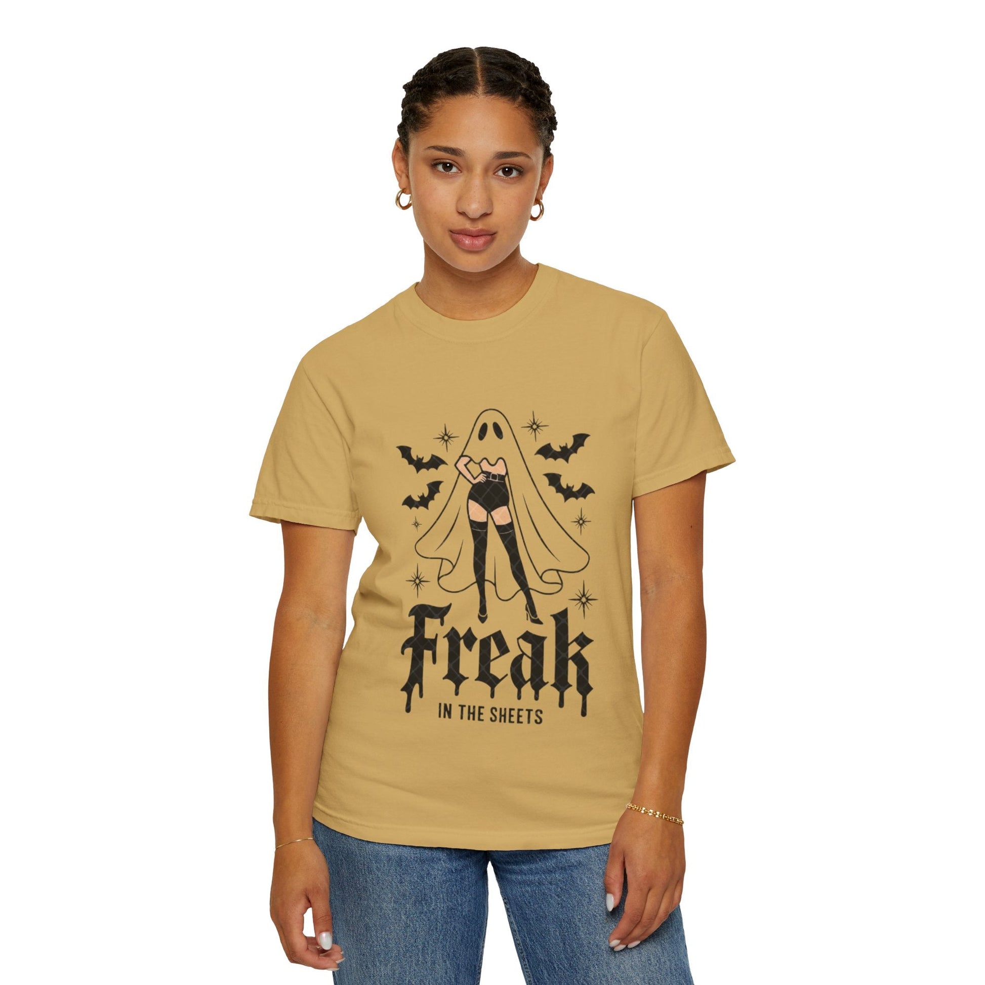 Freaky Halloween Unisex T-Shirt | Spooky Vibes, Ghost Design, Fall Fashion, Halloween Party, Gift for Her - Metamorphosis Creations