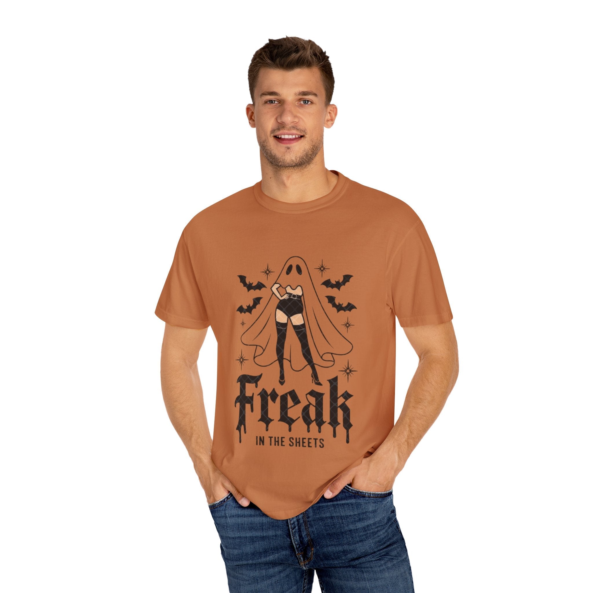 Freaky Halloween Unisex T-Shirt | Spooky Vibes, Ghost Design, Fall Fashion, Halloween Party, Gift for Her - Metamorphosis Creations