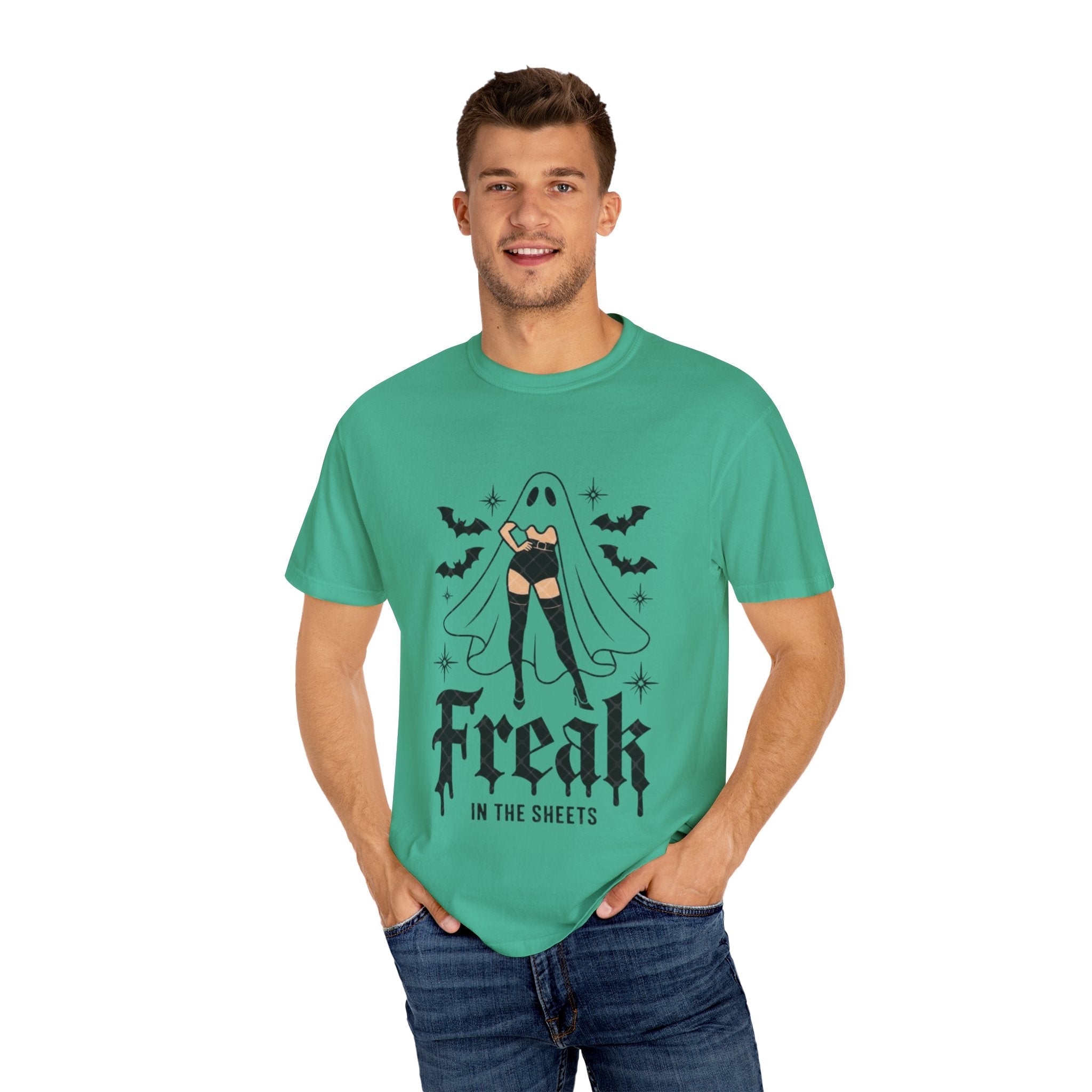 Freaky Halloween Unisex T-Shirt | Spooky Vibes, Ghost Design, Fall Fashion, Halloween Party, Gift for Her - Metamorphosis Creations