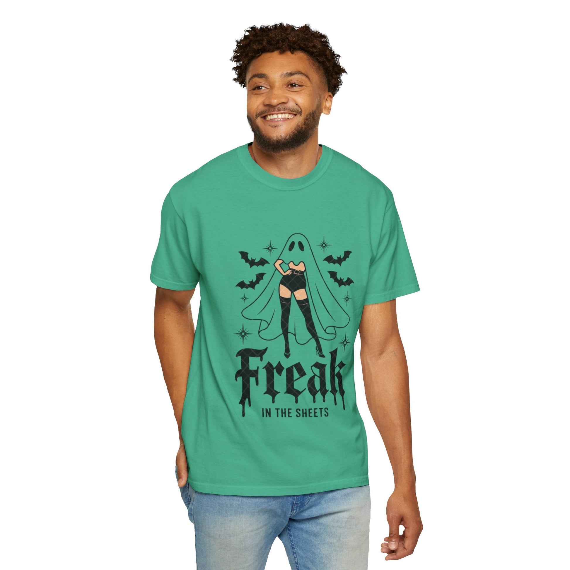 Freaky Halloween Unisex T-Shirt | Spooky Vibes, Ghost Design, Fall Fashion, Halloween Party, Gift for Her - Metamorphosis Creations