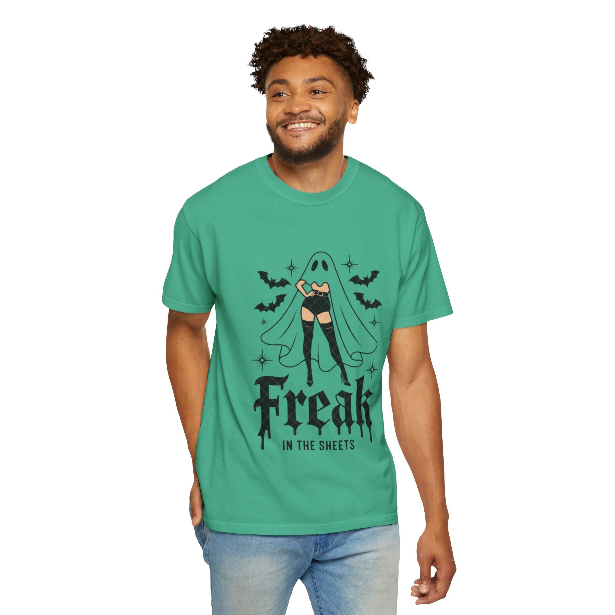 Freaky Halloween Unisex T-Shirt | Spooky Vibes, Ghost Design, Fall Fashion, Halloween Party, Gift for Her - Metamorphosis Creations