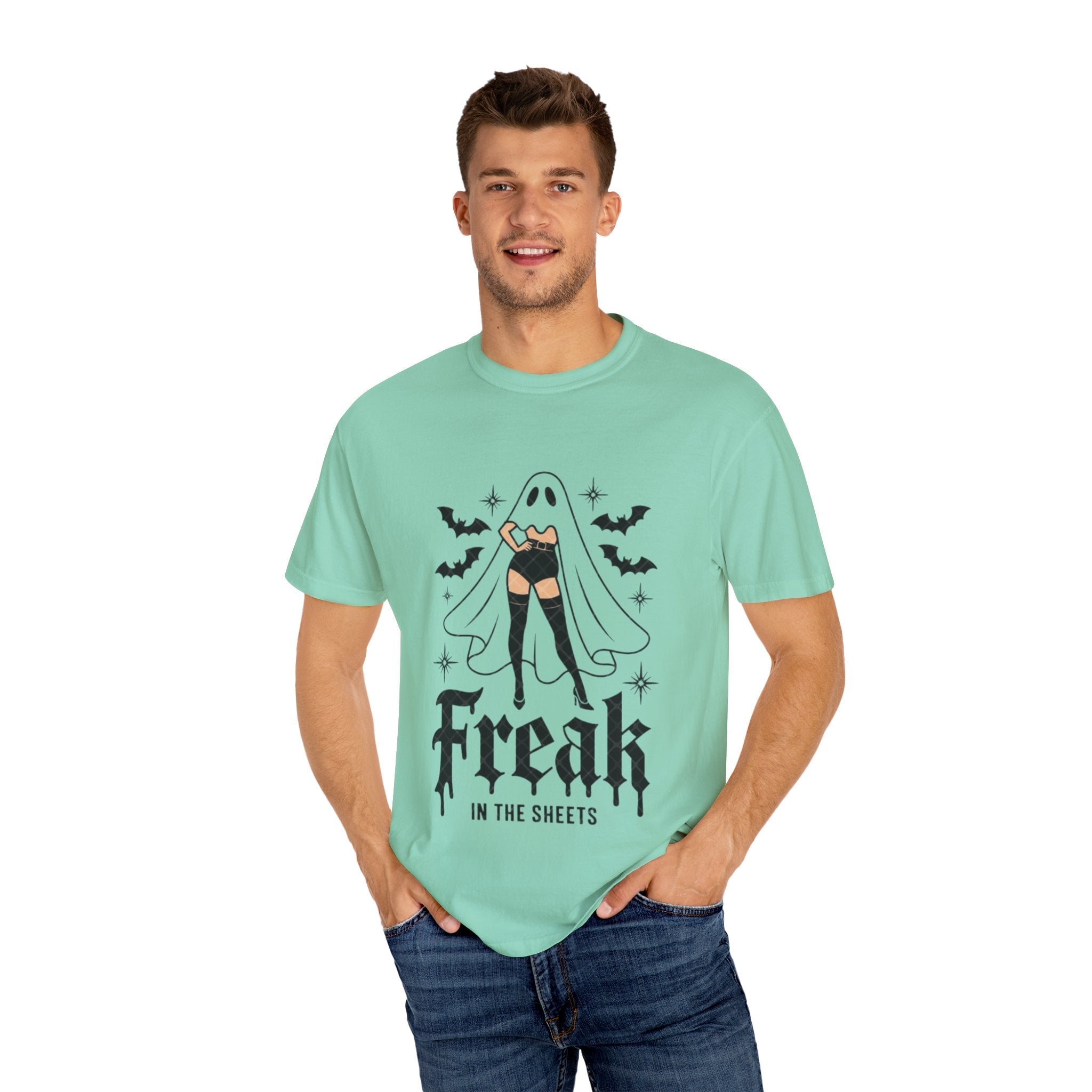 Freaky Halloween Unisex T-Shirt | Spooky Vibes, Ghost Design, Fall Fashion, Halloween Party, Gift for Her - Metamorphosis Creations