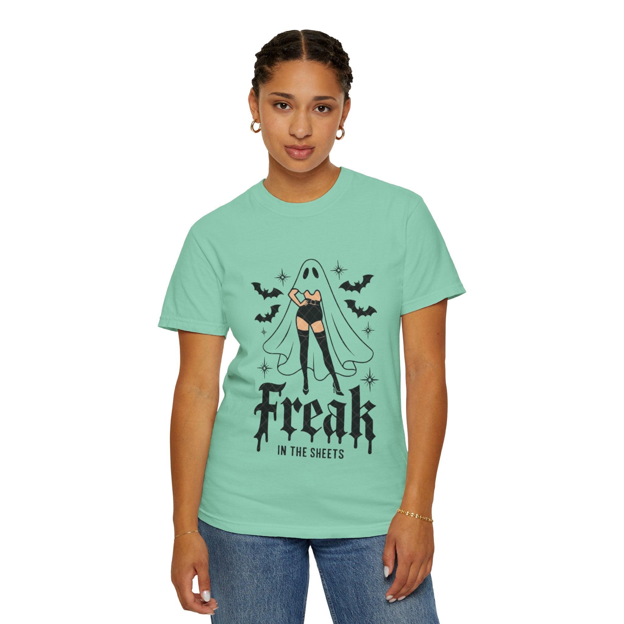 Freaky Halloween Unisex T-Shirt | Spooky Vibes, Ghost Design, Fall Fashion, Halloween Party, Gift for Her - Metamorphosis Creations