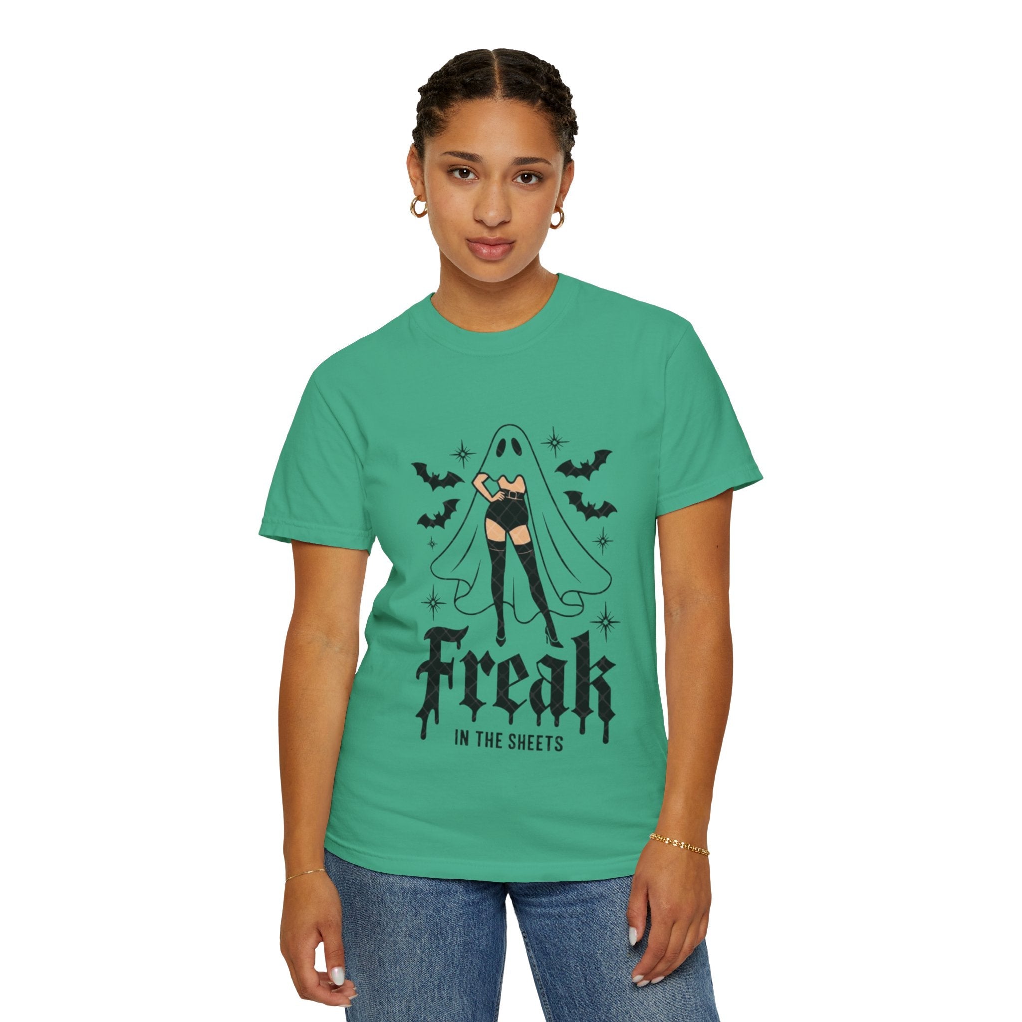 Freaky Halloween Unisex T-Shirt | Spooky Vibes, Ghost Design, Fall Fashion, Halloween Party, Gift for Her - Metamorphosis Creations