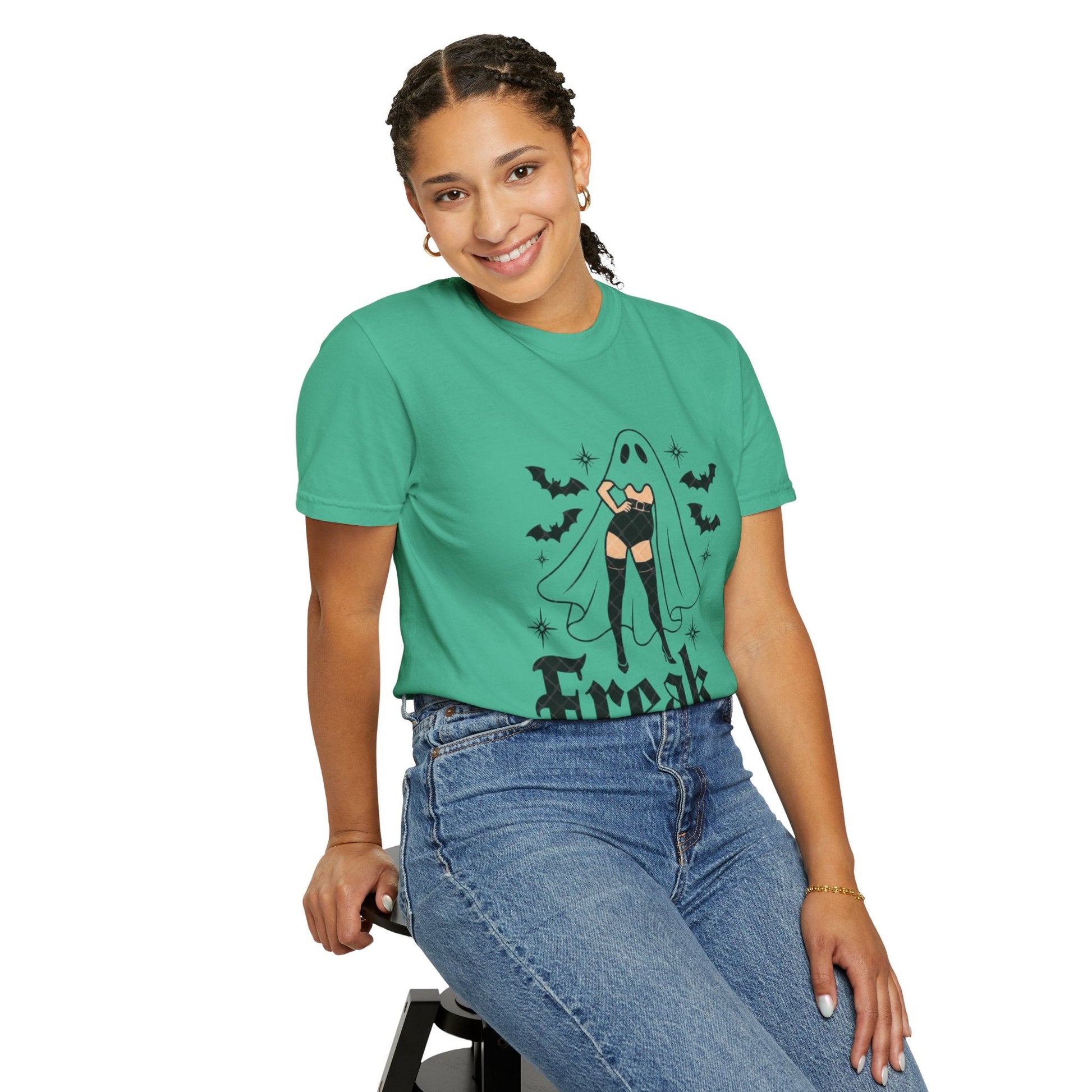Freaky Halloween Unisex T-Shirt | Spooky Vibes, Ghost Design, Fall Fashion, Halloween Party, Gift for Her - Metamorphosis Creations