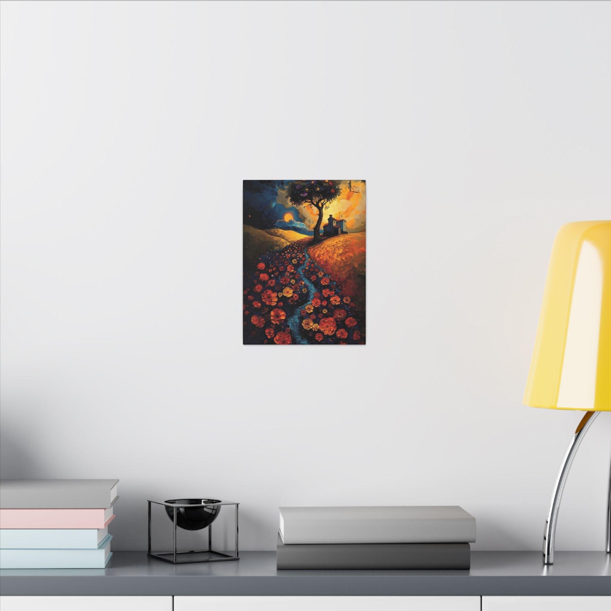Fuel Your Space with Inspiration Vibrant Floral Canvas Art, Home Decor, Wall Hanging, Gift for Art Lovers, Landscape Painting, Colorful House Decoration - Metamorphosis Creations