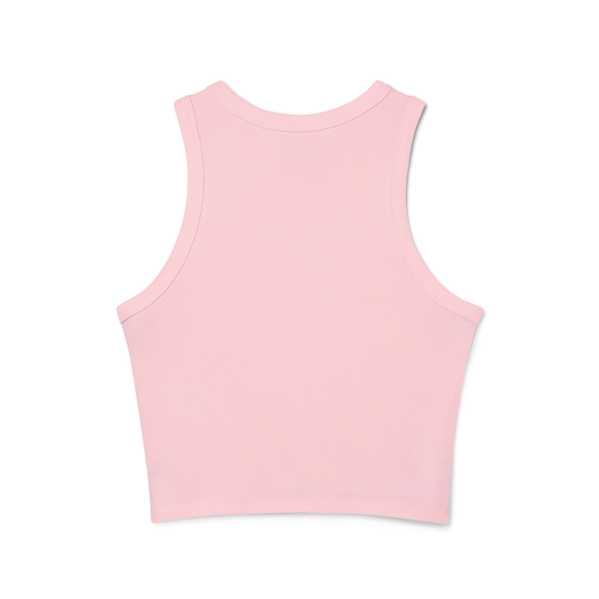 Fuerza, Belleza y Mensaje con Propósito Inspirational Women's Racer Tank Top, Motivational Fitness Shirt, Summer Casual Wear, Gift for Her, Comfortable Activewear, Gym Top - Metamorphosis Creations