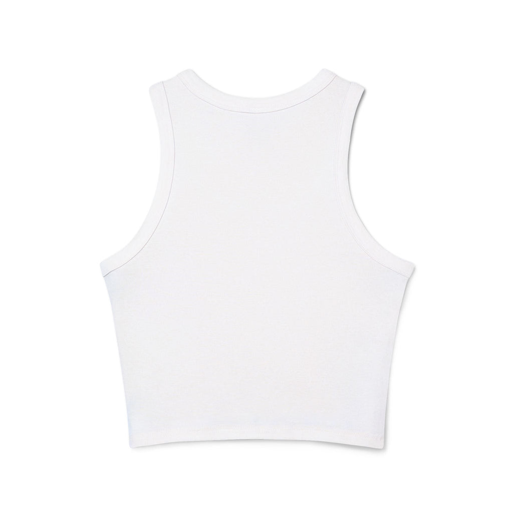 Fuerza, Belleza y Mensaje con Propósito Inspirational Women's Racer Tank Top, Motivational Fitness Shirt, Summer Casual Wear, Gift for Her, Comfortable Activewear, Gym Top - Metamorphosis Creations