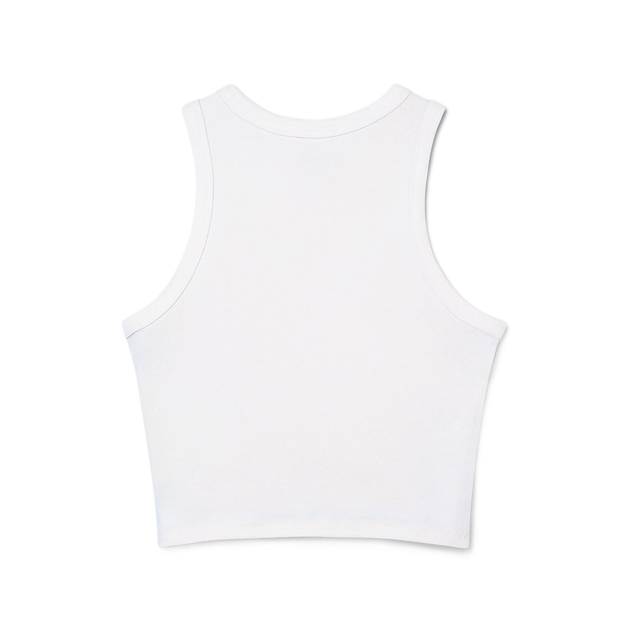 Fuerza, Belleza y Mensaje con Propósito Inspirational Women's Racer Tank Top, Motivational Fitness Shirt, Summer Casual Wear, Gift for Her, Comfortable Activewear, Gym Top - Metamorphosis Creations