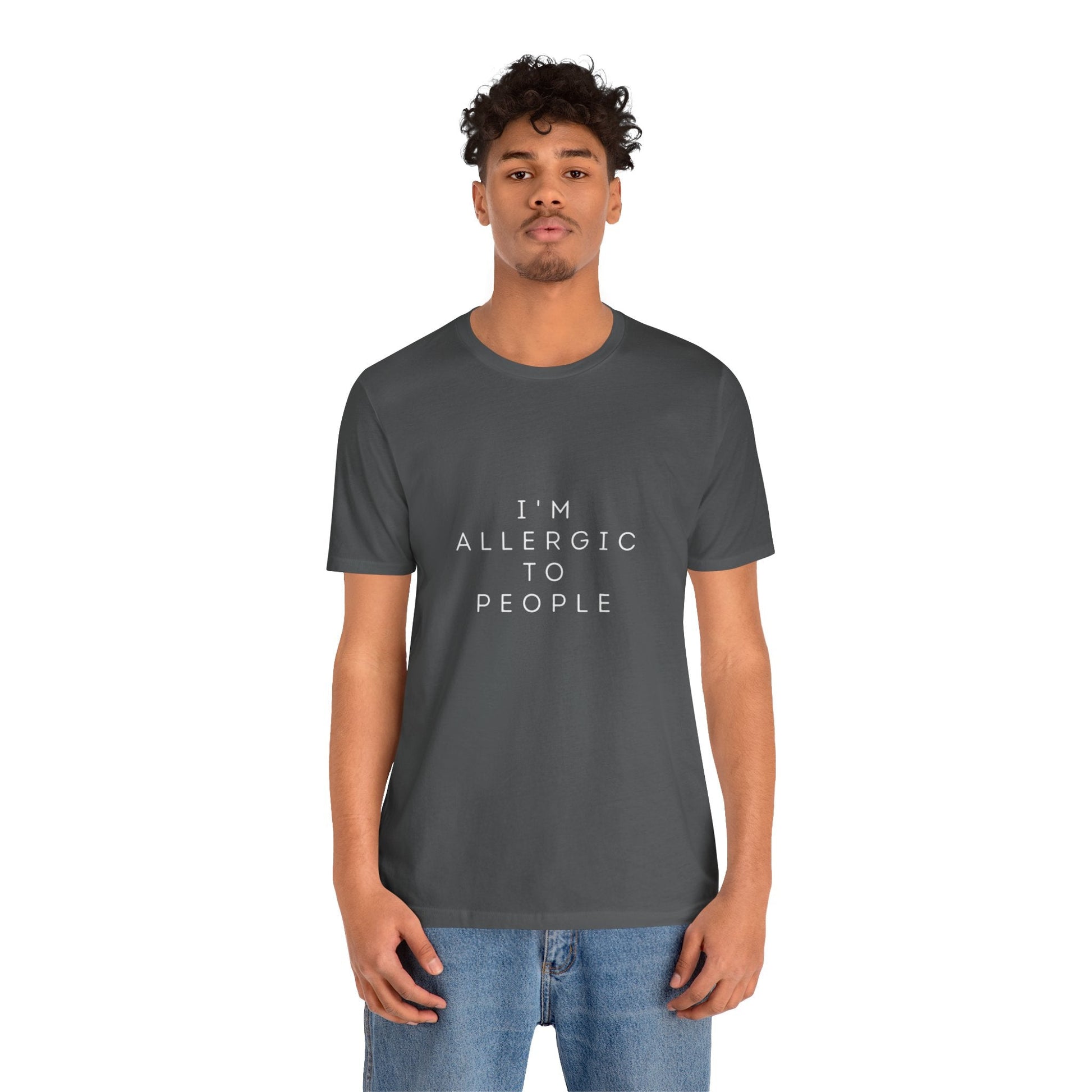 Funny Graphic Tee, Unisex Allergy Humor Shirt, Introvert Gift, Casual Wear, Quirky T-Shirt - Metamorphosis Creations