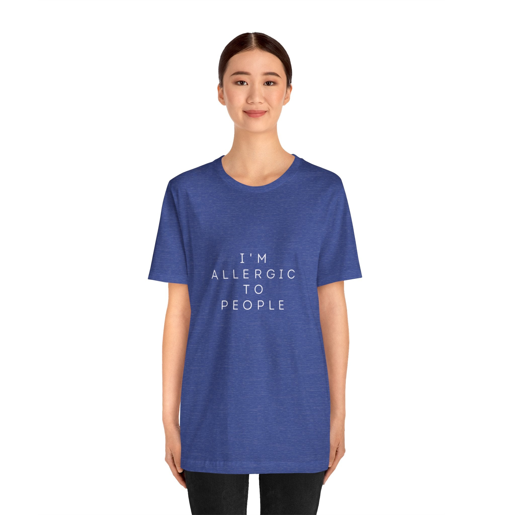 Funny Graphic Tee, Unisex Allergy Humor Shirt, Introvert Gift, Casual Wear, Quirky T-Shirt - Metamorphosis Creations