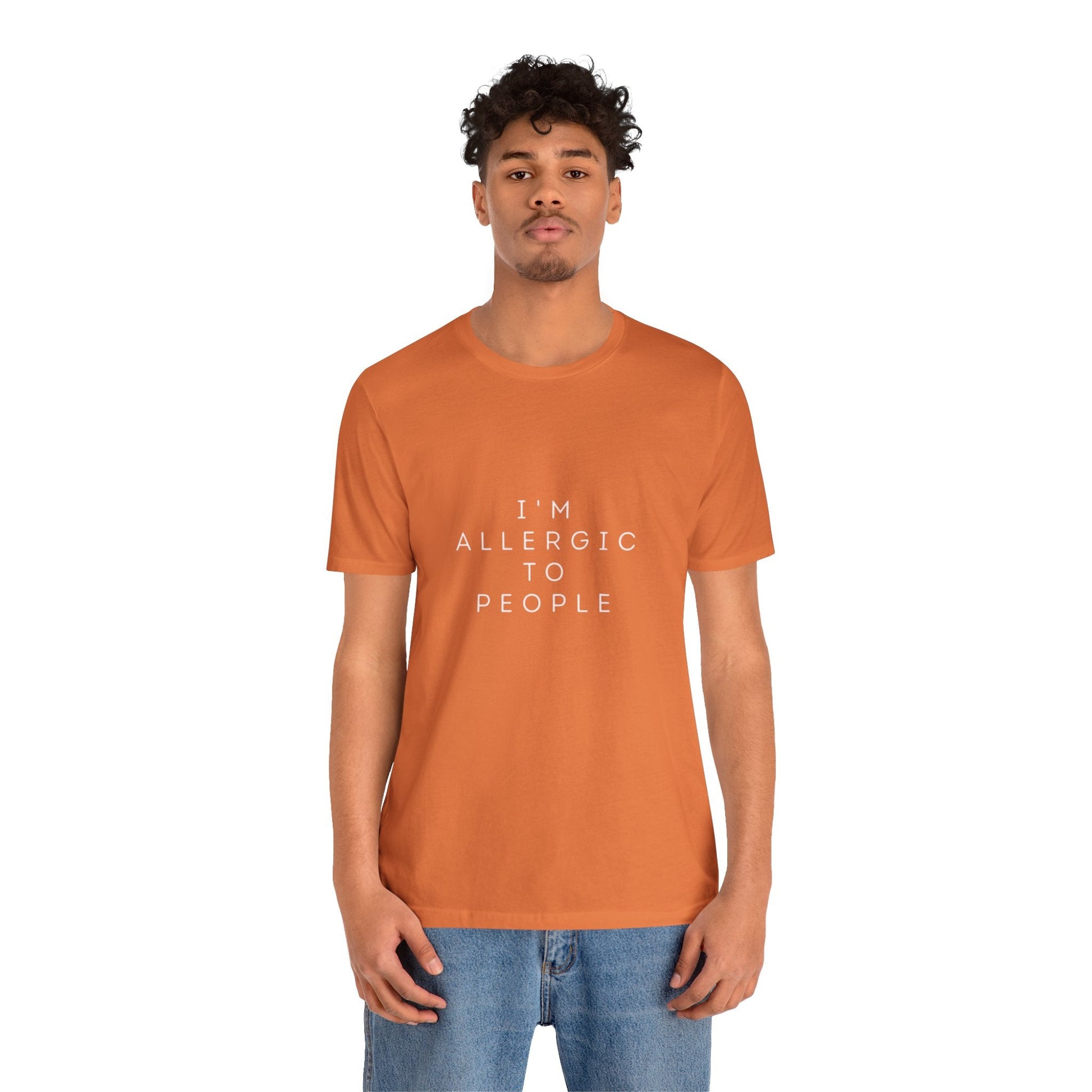 Funny Graphic Tee, Unisex Allergy Humor Shirt, Introvert Gift, Casual Wear, Quirky T-Shirt - Metamorphosis Creations