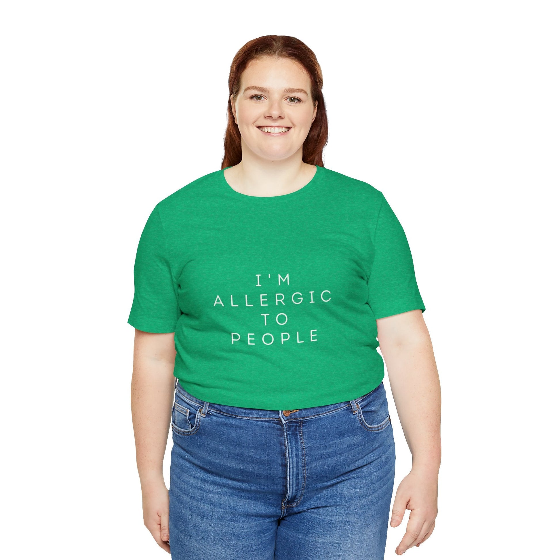 Funny Graphic Tee, Unisex Allergy Humor Shirt, Introvert Gift, Casual Wear, Quirky T-Shirt - Metamorphosis Creations