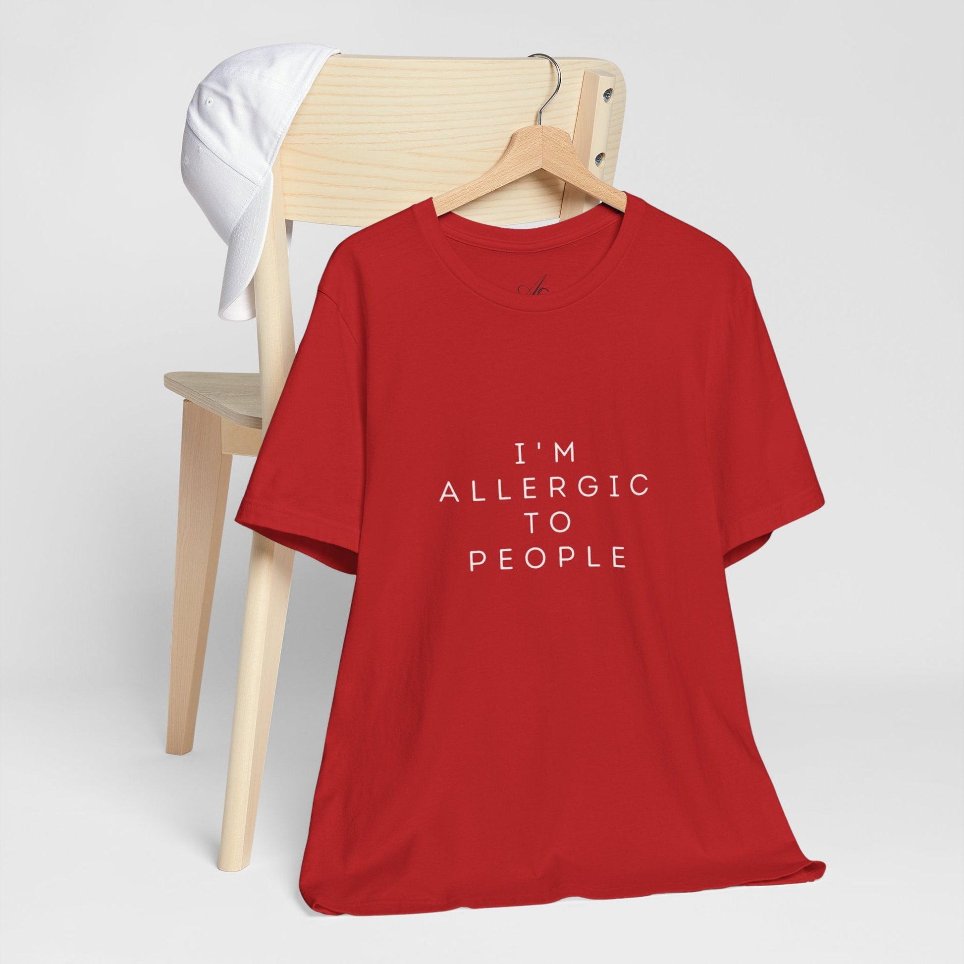 Funny Graphic Tee, Unisex Allergy Humor Shirt, Introvert Gift, Casual Wear, Quirky T-Shirt - Metamorphosis Creations