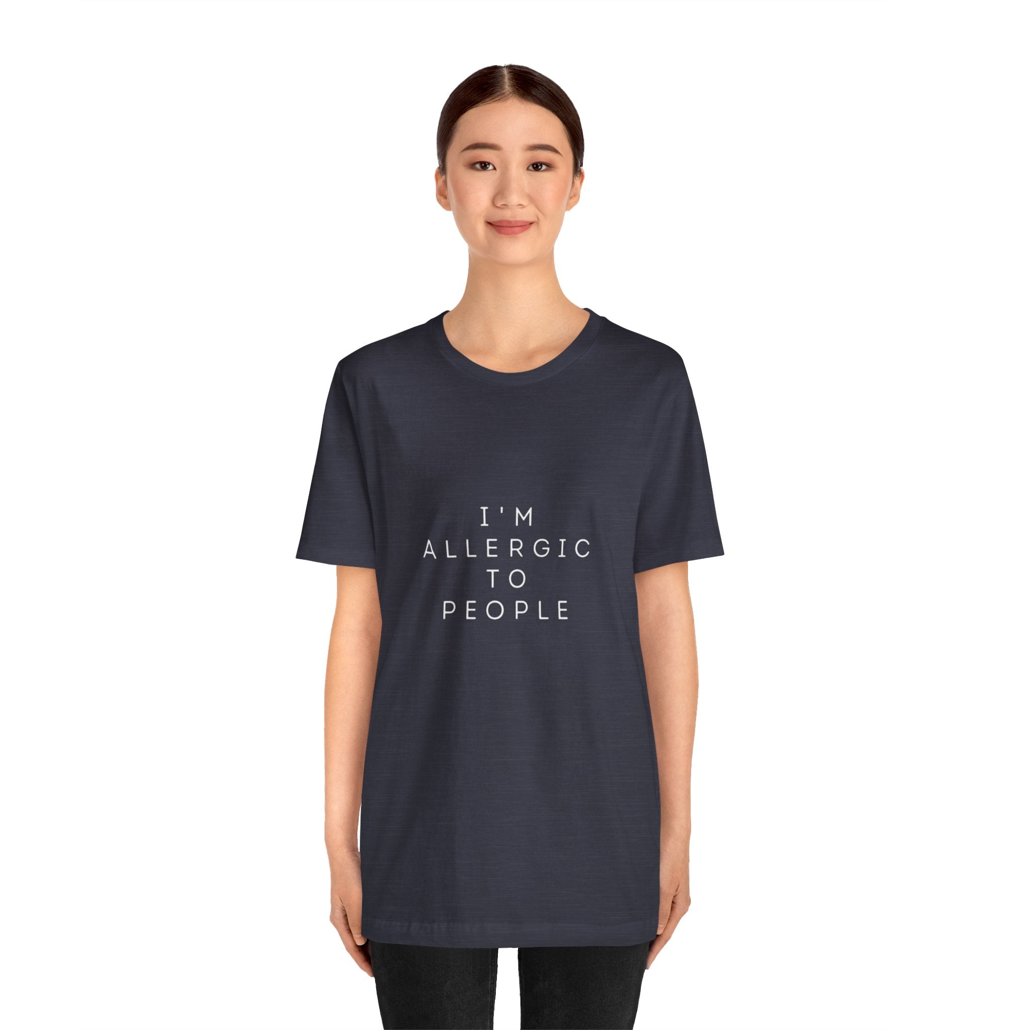 Funny Graphic Tee, Unisex Allergy Humor Shirt, Introvert Gift, Casual Wear, Quirky T-Shirt - Metamorphosis Creations