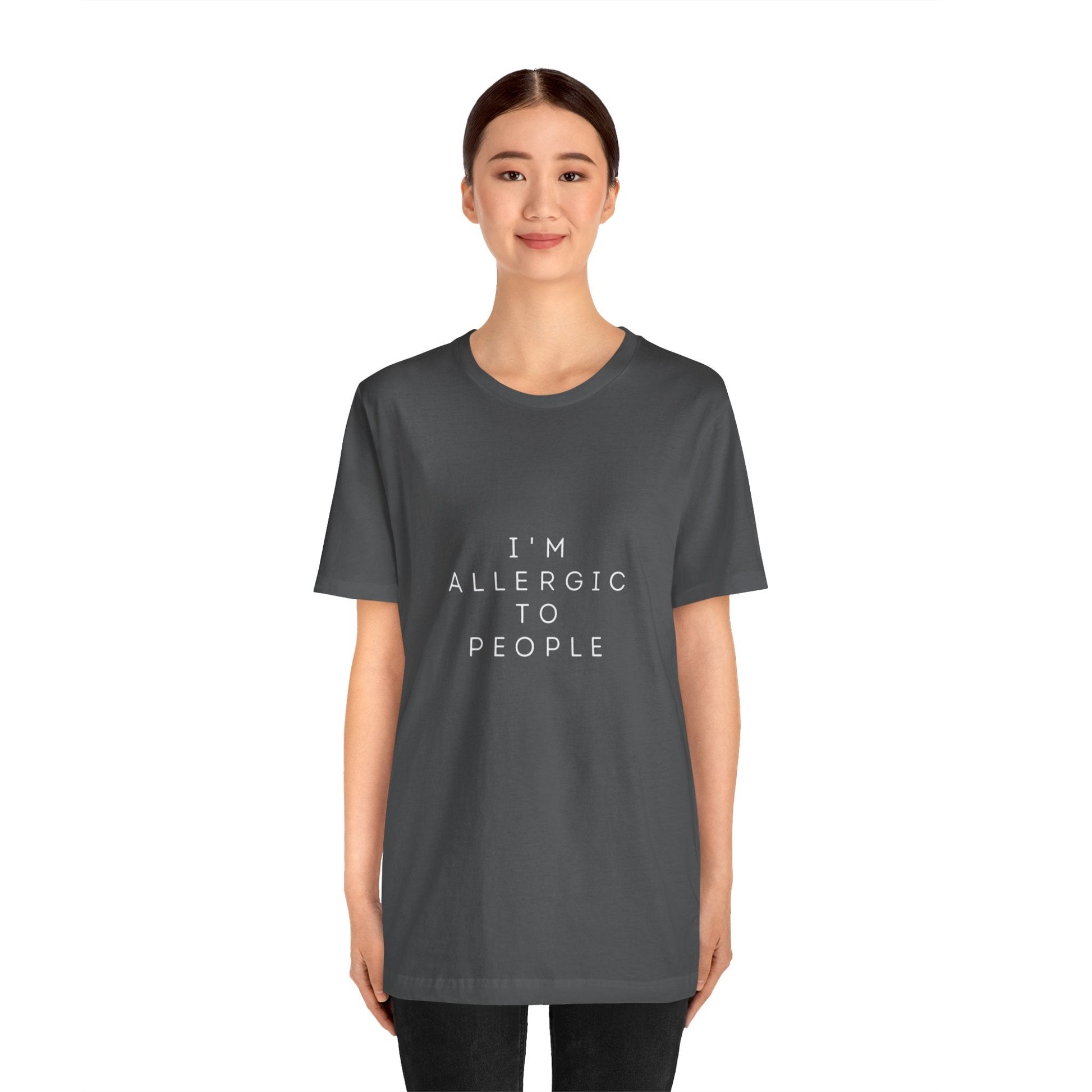 Funny Graphic Tee, Unisex Allergy Humor Shirt, Introvert Gift, Casual Wear, Quirky T-Shirt - Metamorphosis Creations