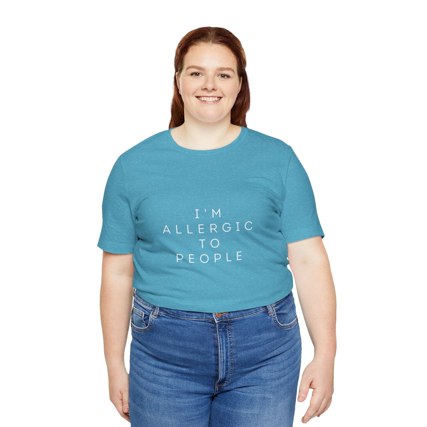 Funny Graphic Tee, Unisex Allergy Humor Shirt, Introvert Gift, Casual Wear, Quirky T-Shirt - Metamorphosis Creations