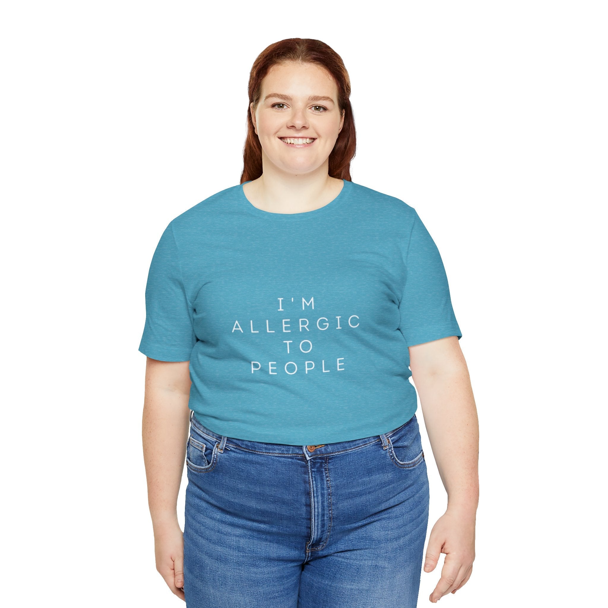 Funny Graphic Tee, Unisex Allergy Humor Shirt, Introvert Gift, Casual Wear, Quirky T-Shirt - Metamorphosis Creations