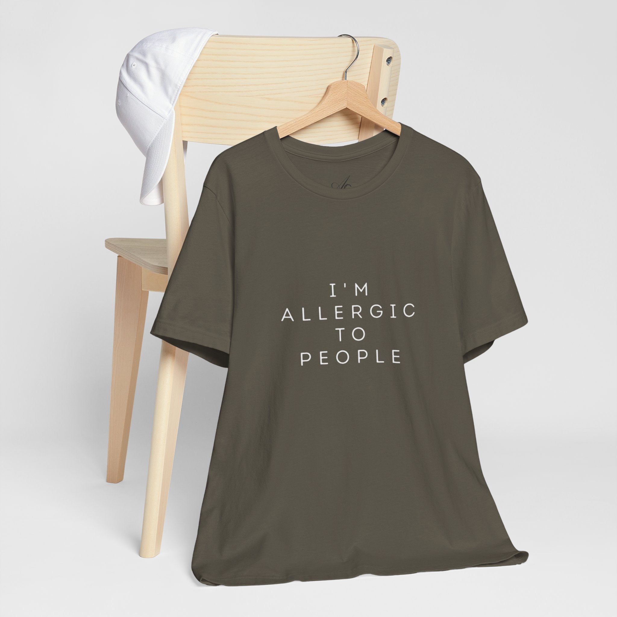 Funny Graphic Tee, Unisex Allergy Humor Shirt, Introvert Gift, Casual Wear, Quirky T-Shirt - Metamorphosis Creations