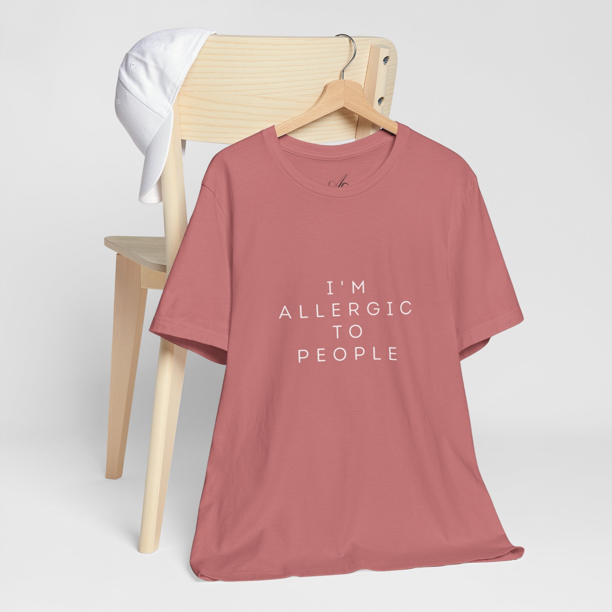 Funny Graphic Tee, Unisex Allergy Humor Shirt, Introvert Gift, Casual Wear, Quirky T-Shirt - Metamorphosis Creations