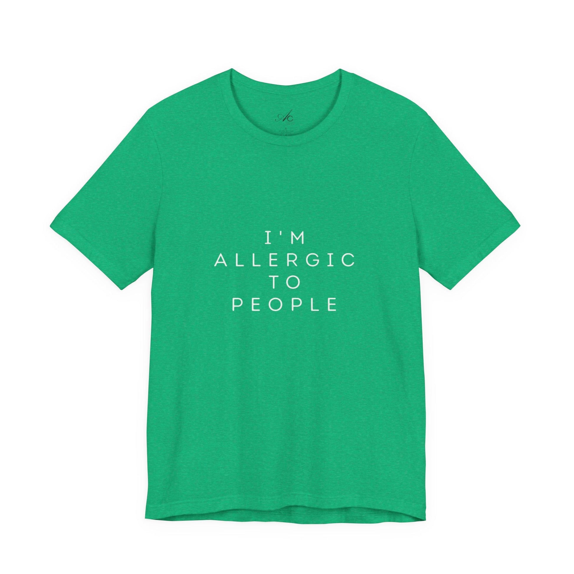 Funny Graphic Tee, Unisex Allergy Humor Shirt, Introvert Gift, Casual Wear, Quirky T-Shirt - Metamorphosis Creations