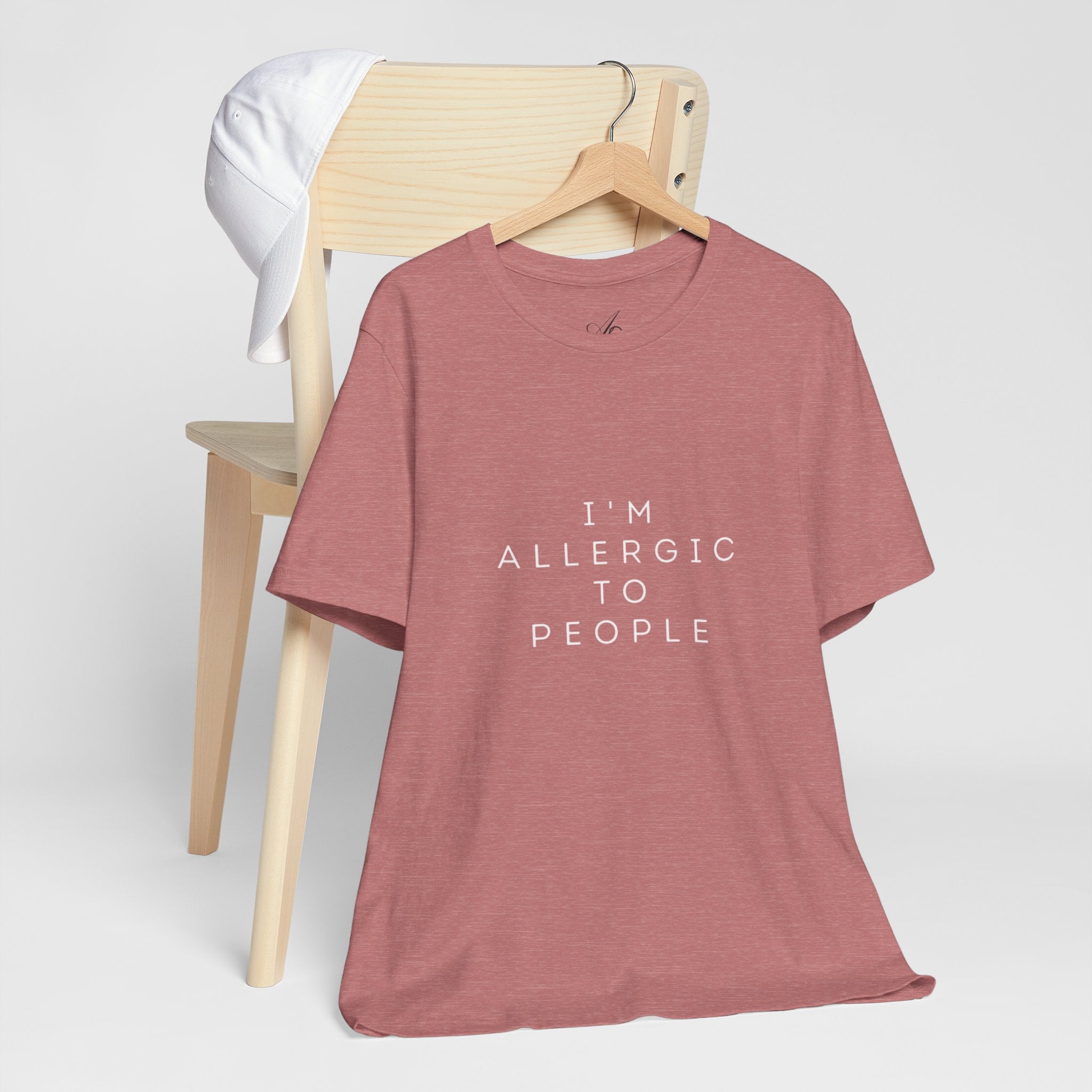 Funny Graphic Tee, Unisex Allergy Humor Shirt, Introvert Gift, Casual Wear, Quirky T-Shirt - Metamorphosis Creations
